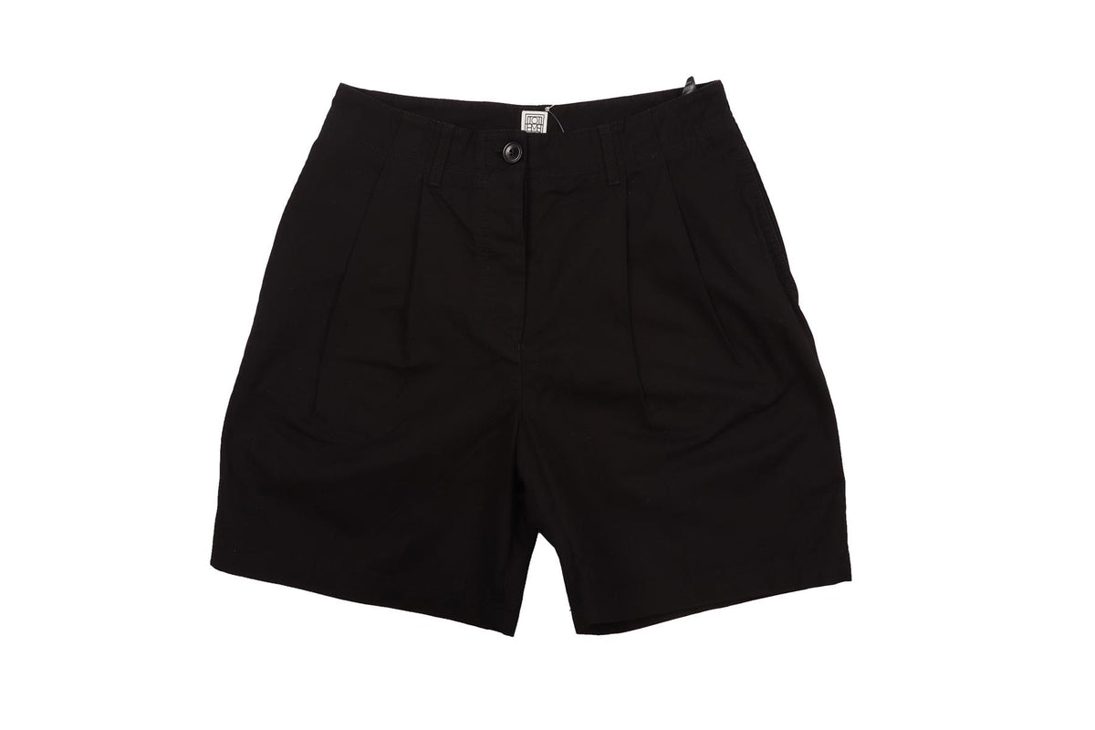 BLACK COTTON SHORTS