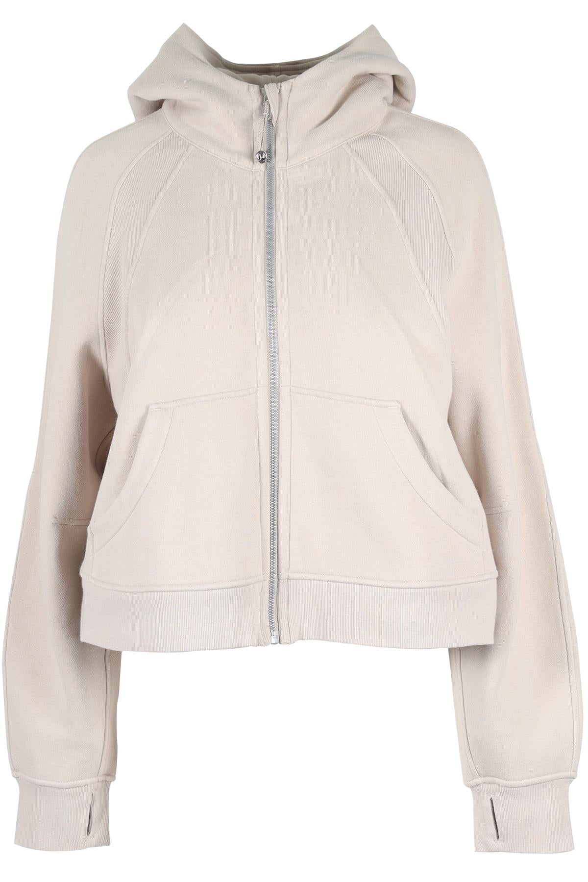 LULULEMON BEIGE COTTON HOODIE MEDIUM-LARGE