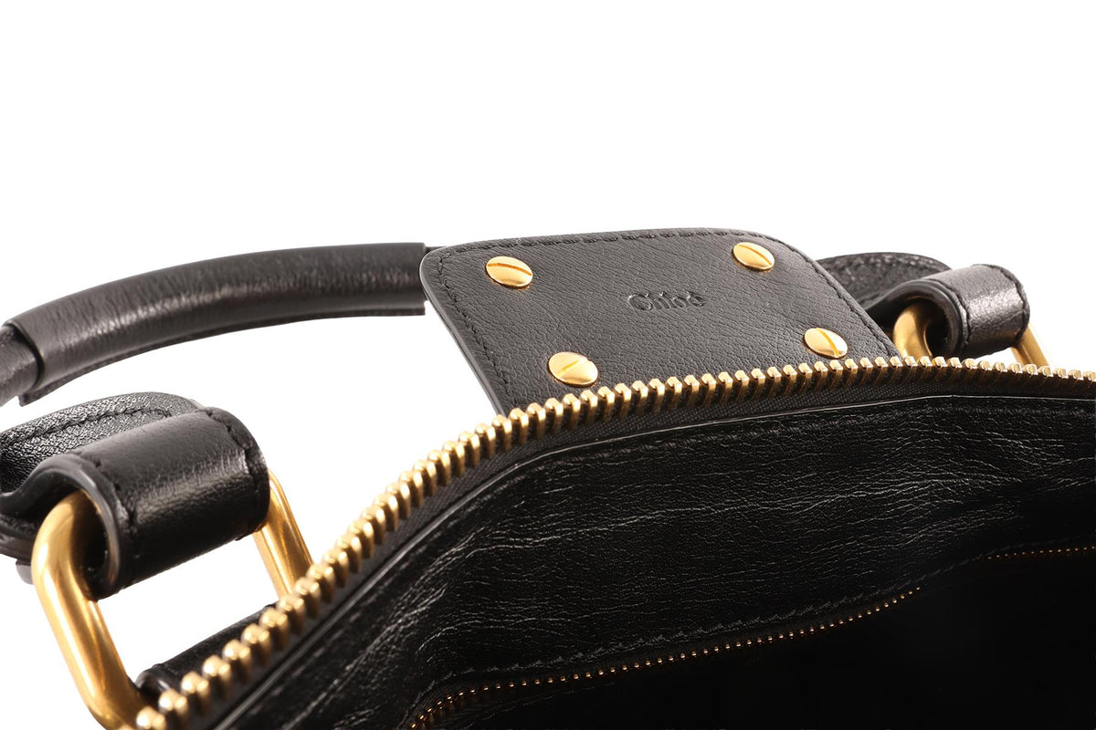 CHLOÉ BLACK 2026 PADDINGTON LEATHER TOTE BAG