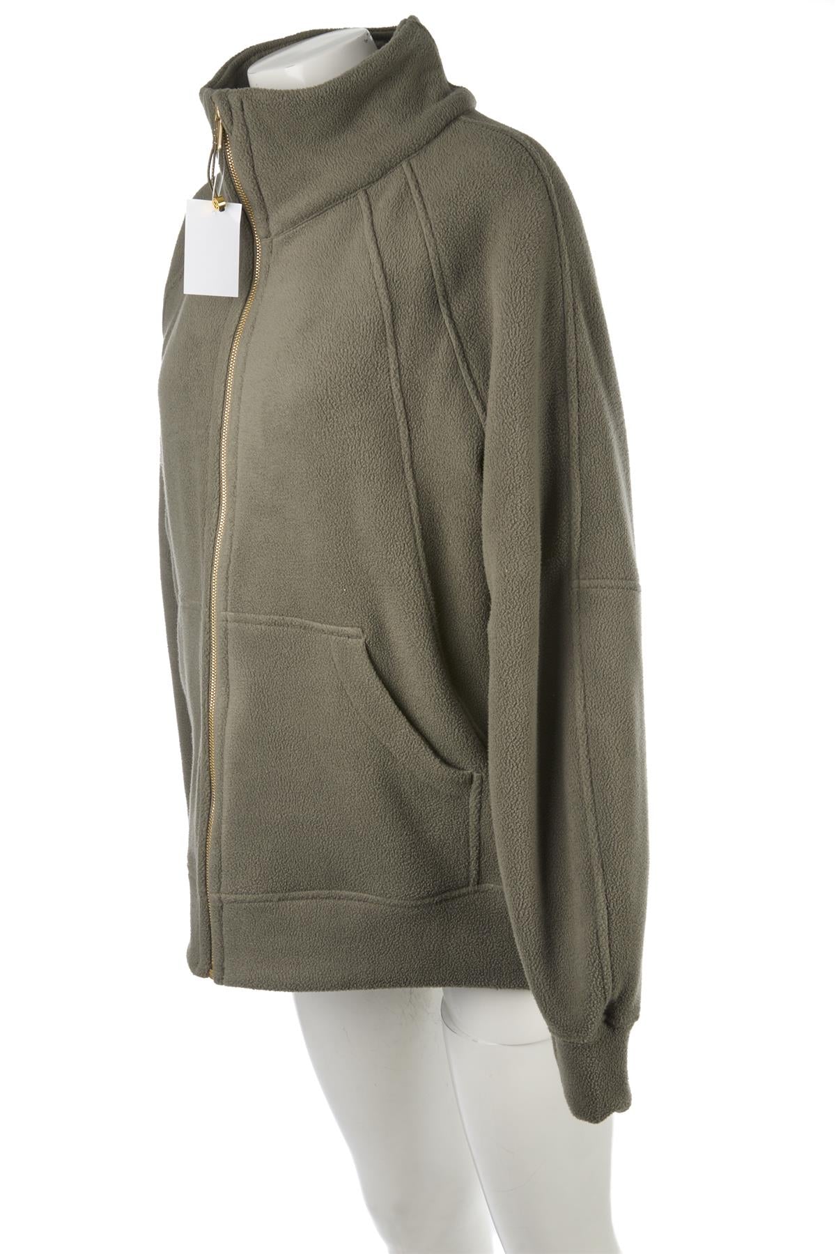 LULULEMON GREEN FLEECE JACKET MEDIUM-LARGE