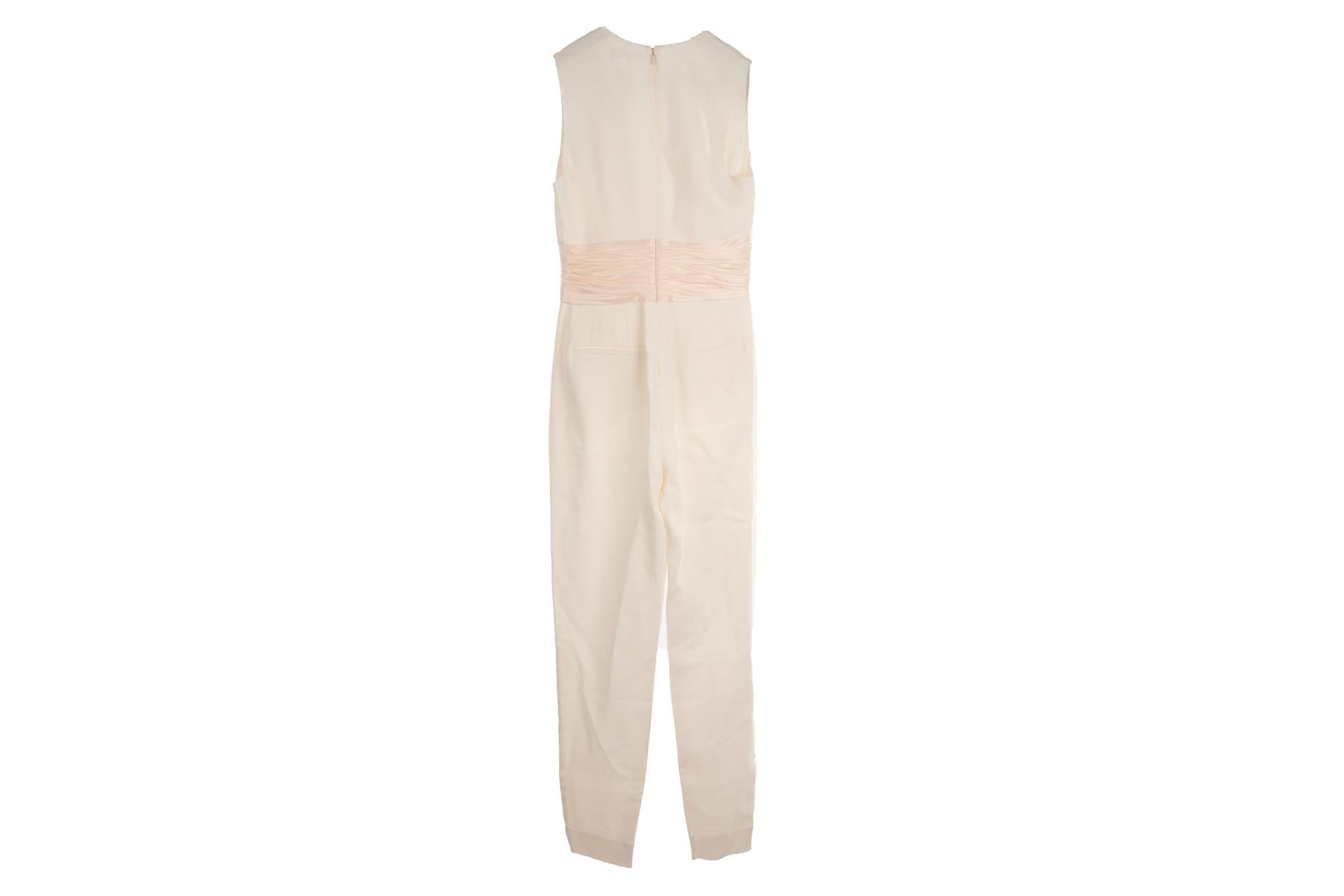A.L.C. White Crepe Jumpsuit US 2 UK 6