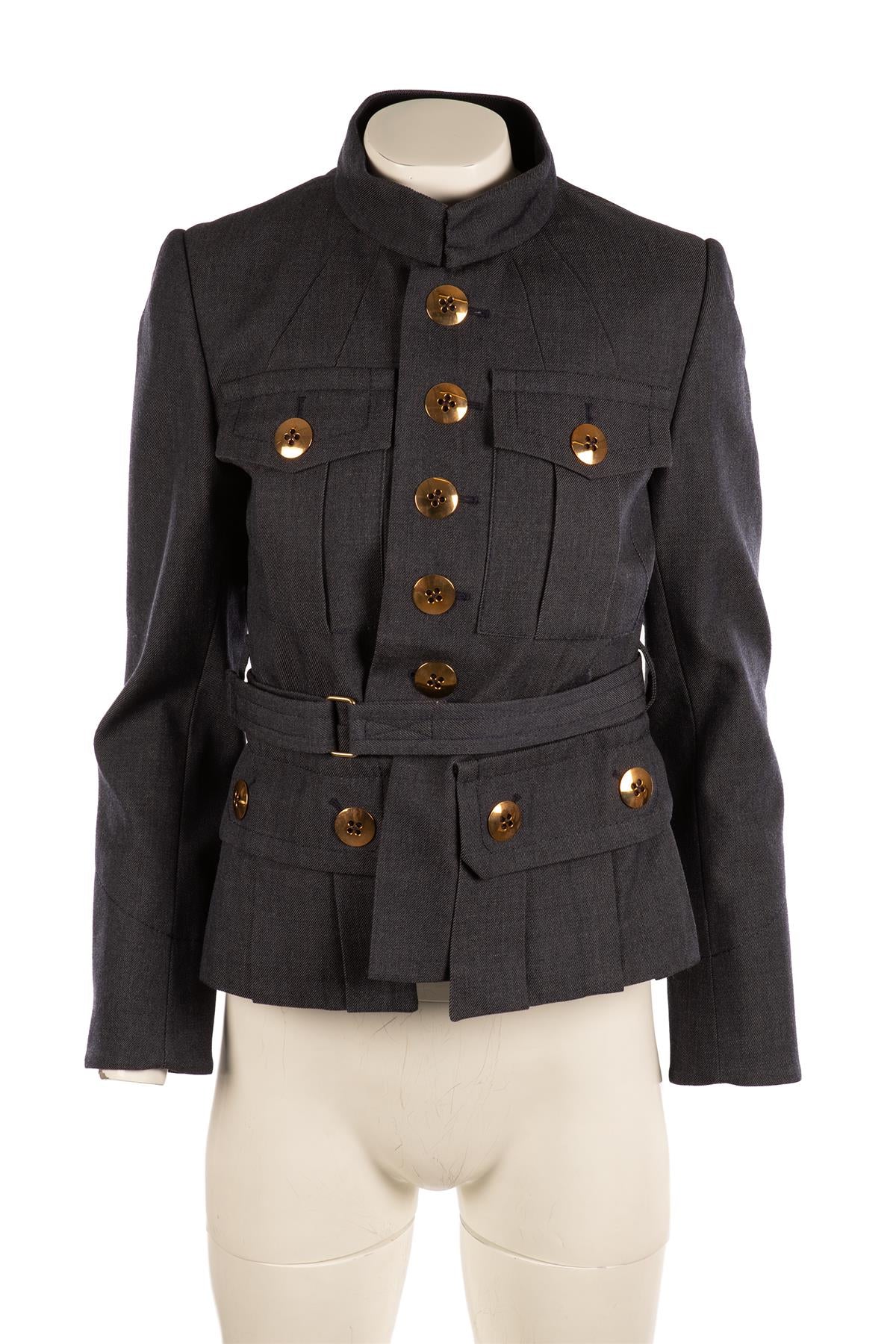 MARC JACOBS NAVY WOOL JACKET US 4 UK 8