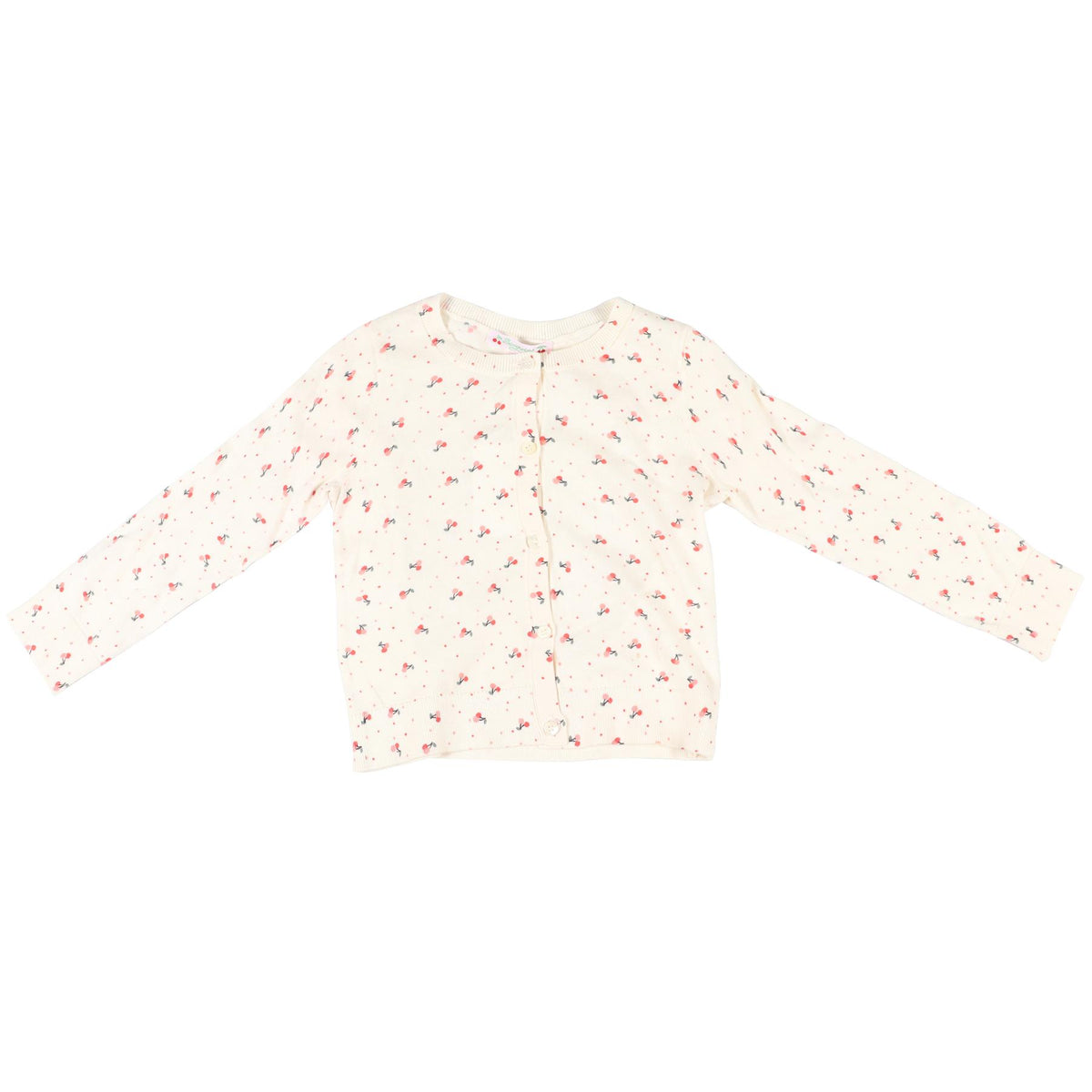 BONPOINT CREAM KIDS GIRLS COTTON CARDIGAN 4 YEARS