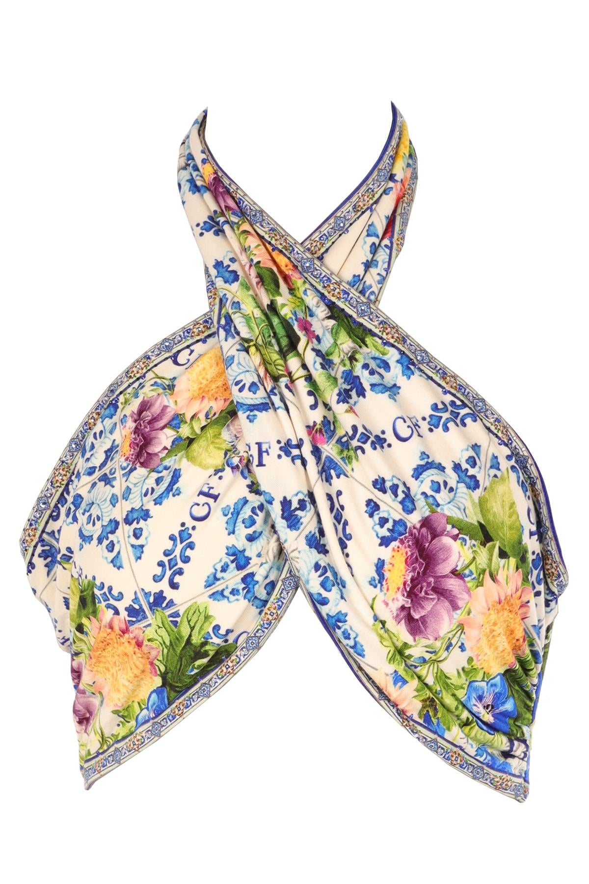 CAMILLA BLUE MODAL TOP MEDIUM - LARGE