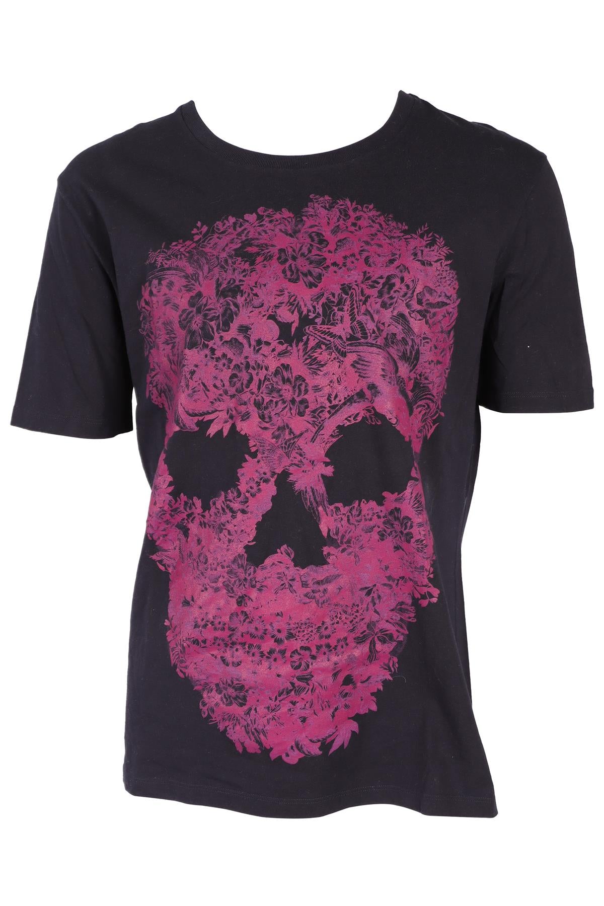 ALEXANDER MCQUEEN NAVY MEN'S COTTON T-SHIRT XLARGE