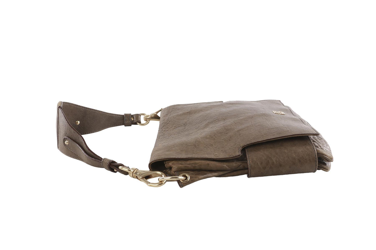 GIVENCHY TAUPE MELANCHOLIA LEATHER SHOULDER BAG
