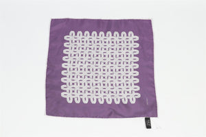 TOM FORD PURPLE SILK POCKET SQUARE