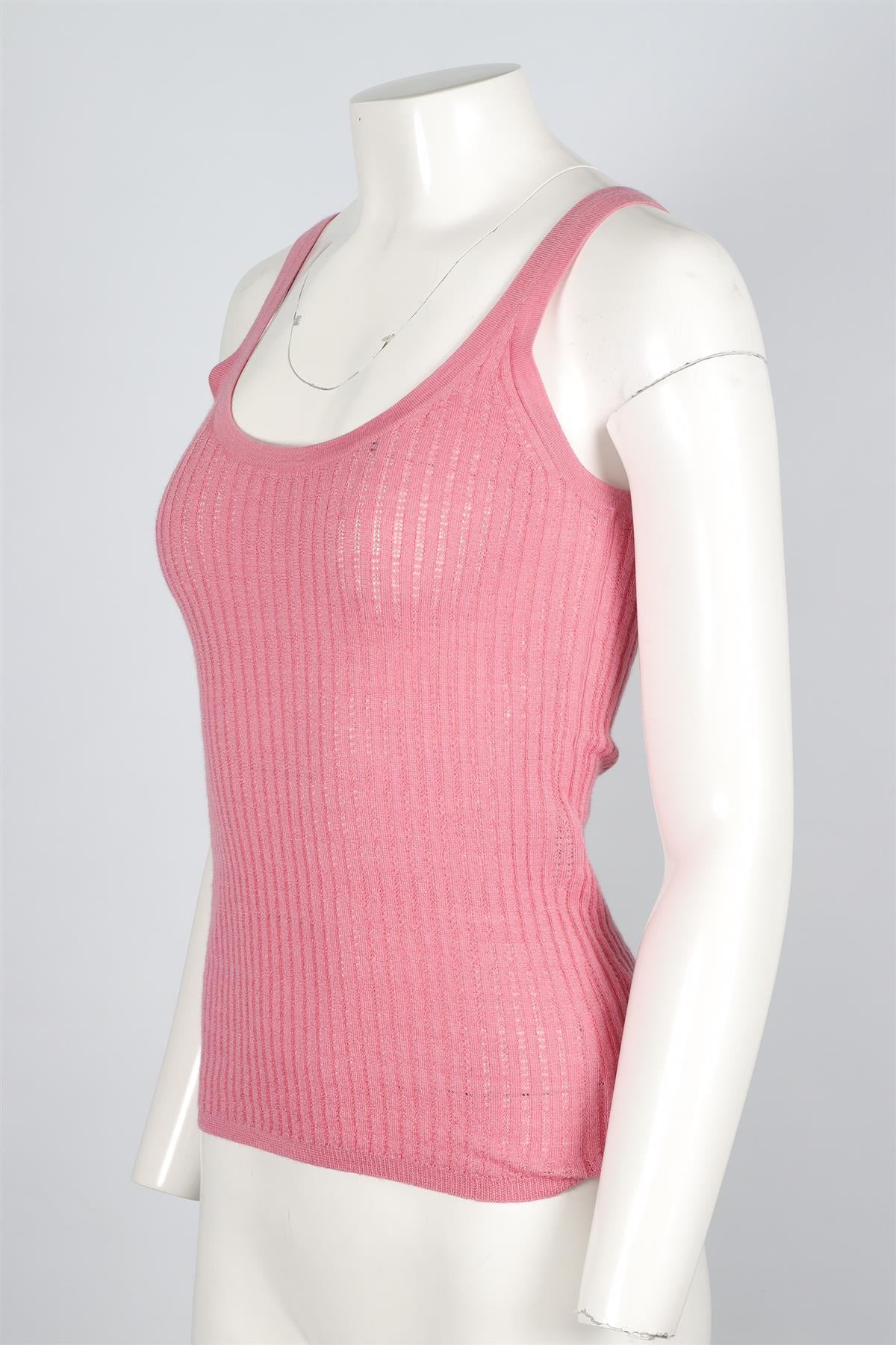 GABRIELA HEARST PINK CASHMERE VEST SMALL