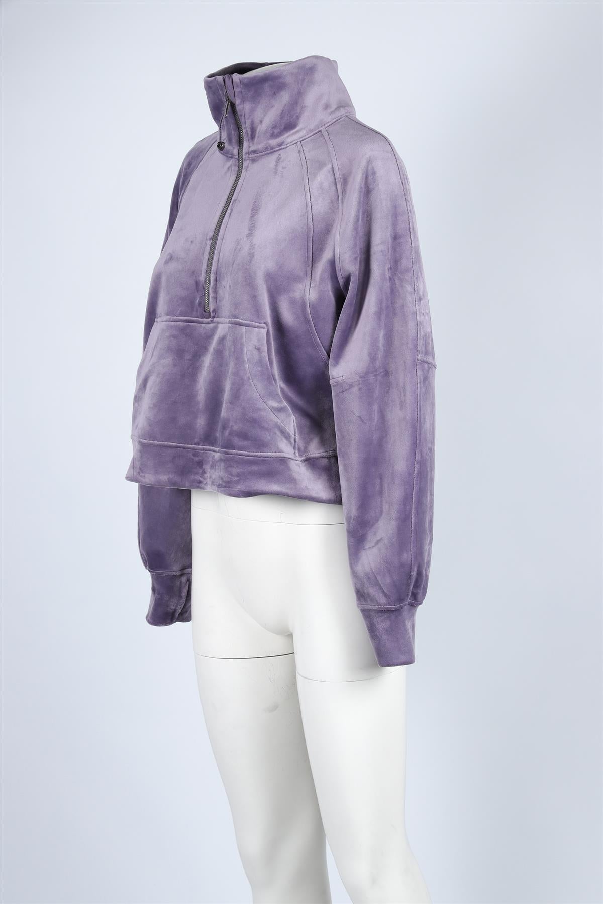 LULULEMON PURPLE VELVET SWEATSHIRT MEDIUM