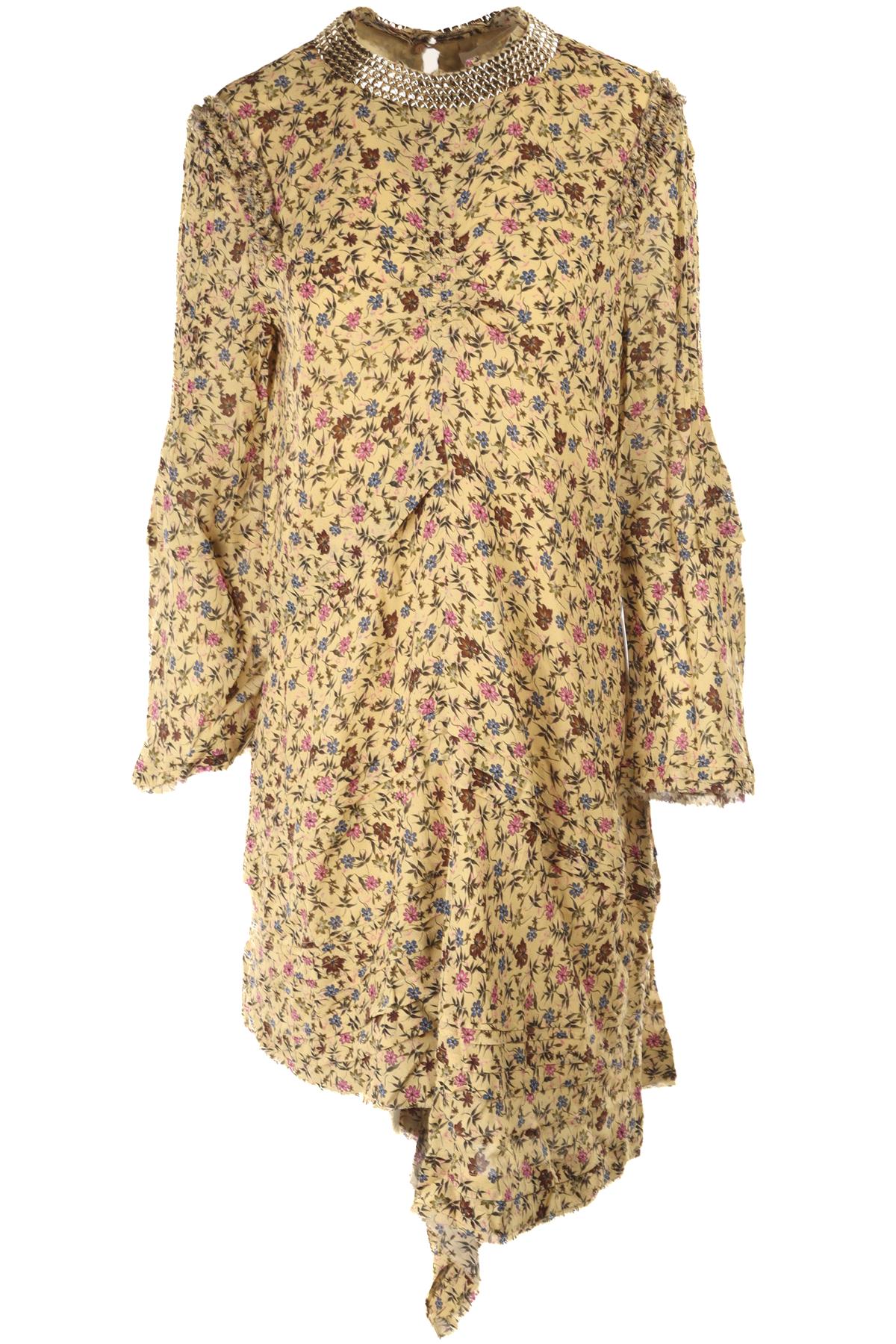 CHLOÉ YELLOW CREPE MINI DRESS FR 42 UK 14