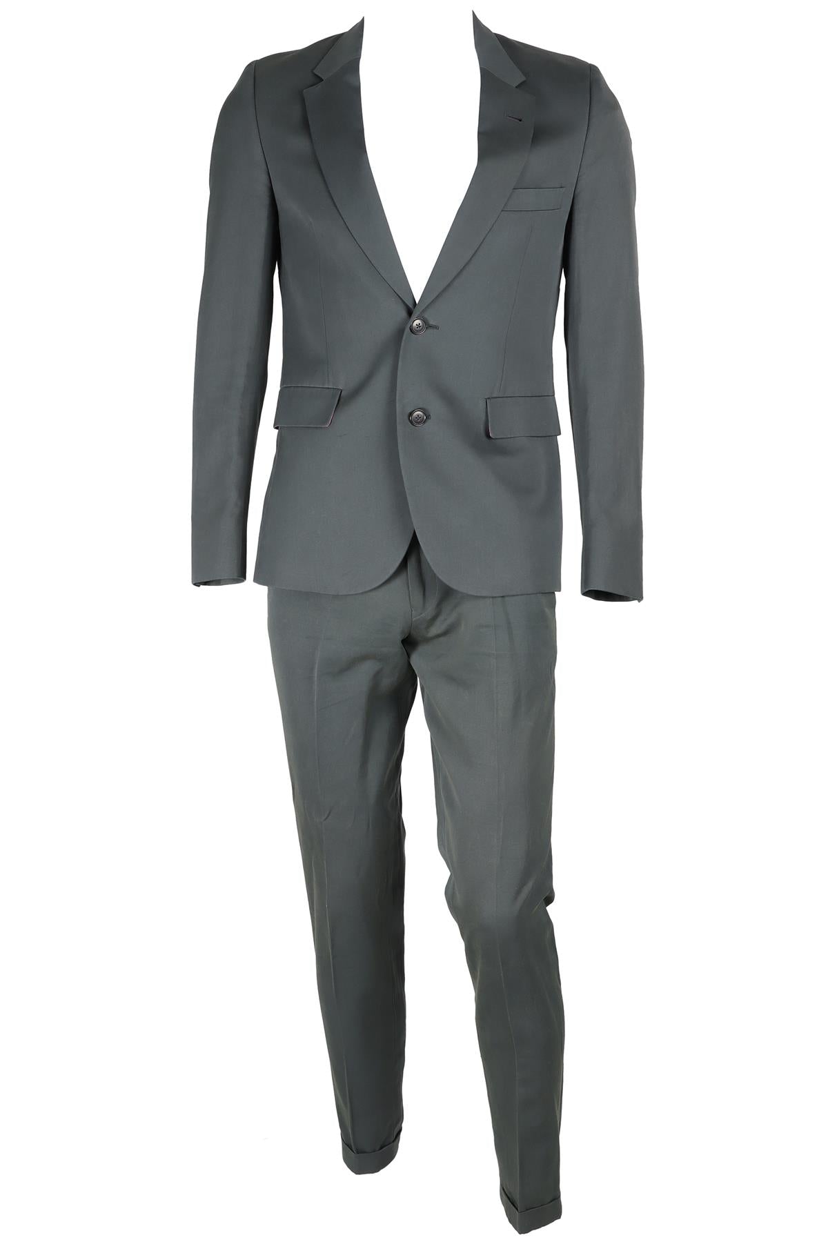 PAUL SMITH GREEN MEN'S COTTON TWO PIECE SUIT UK/US CHEST 36/W32