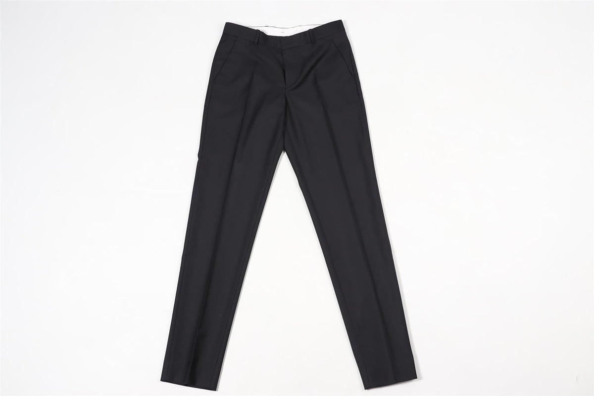 JOSEPH NAVY WOOL STRAIGHT LEG PANTS IT 36 UK 4