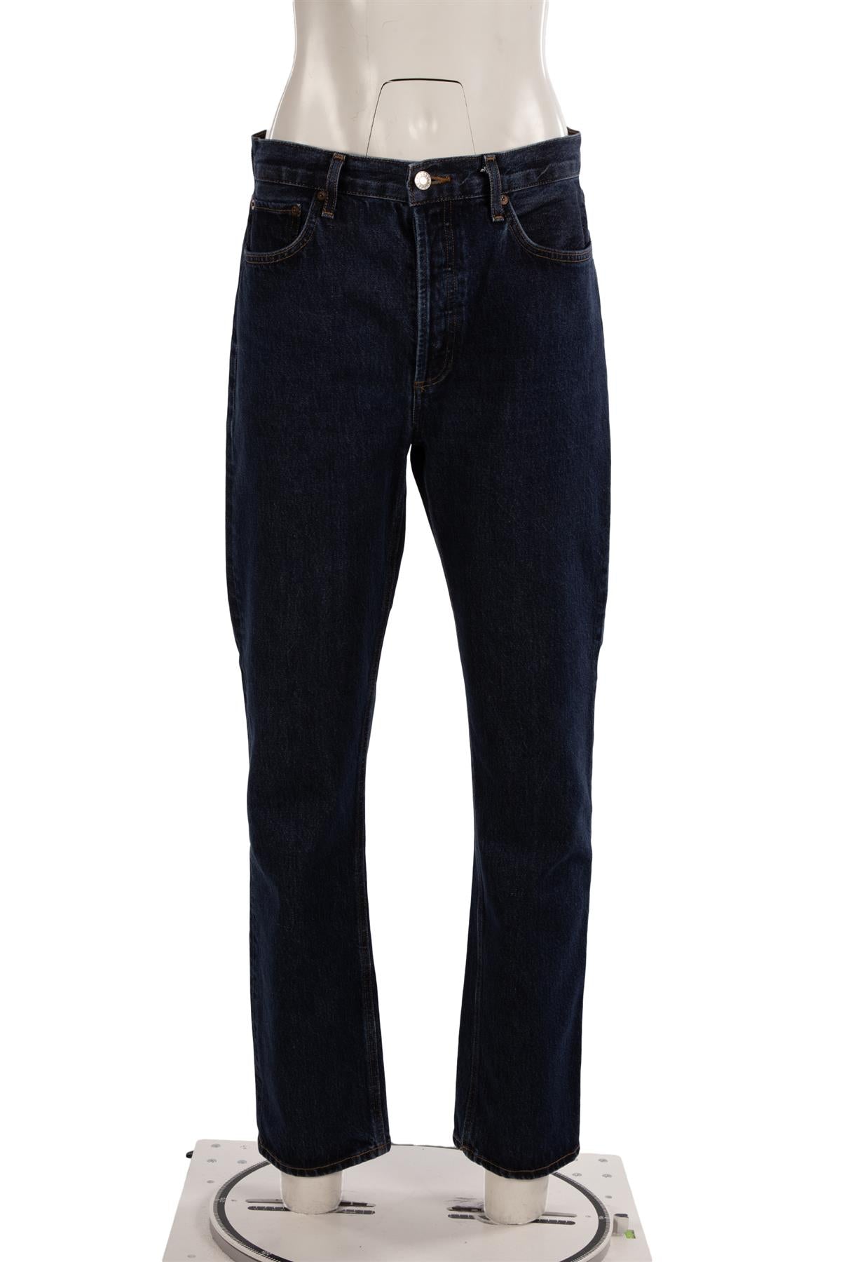 AGOLDE BLUE HIGH RISE STRAIGHT LEG JEANS W28 UK 10