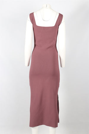 NANUSHKA PURPLE KNIT MIDI DRESS MEDIUM