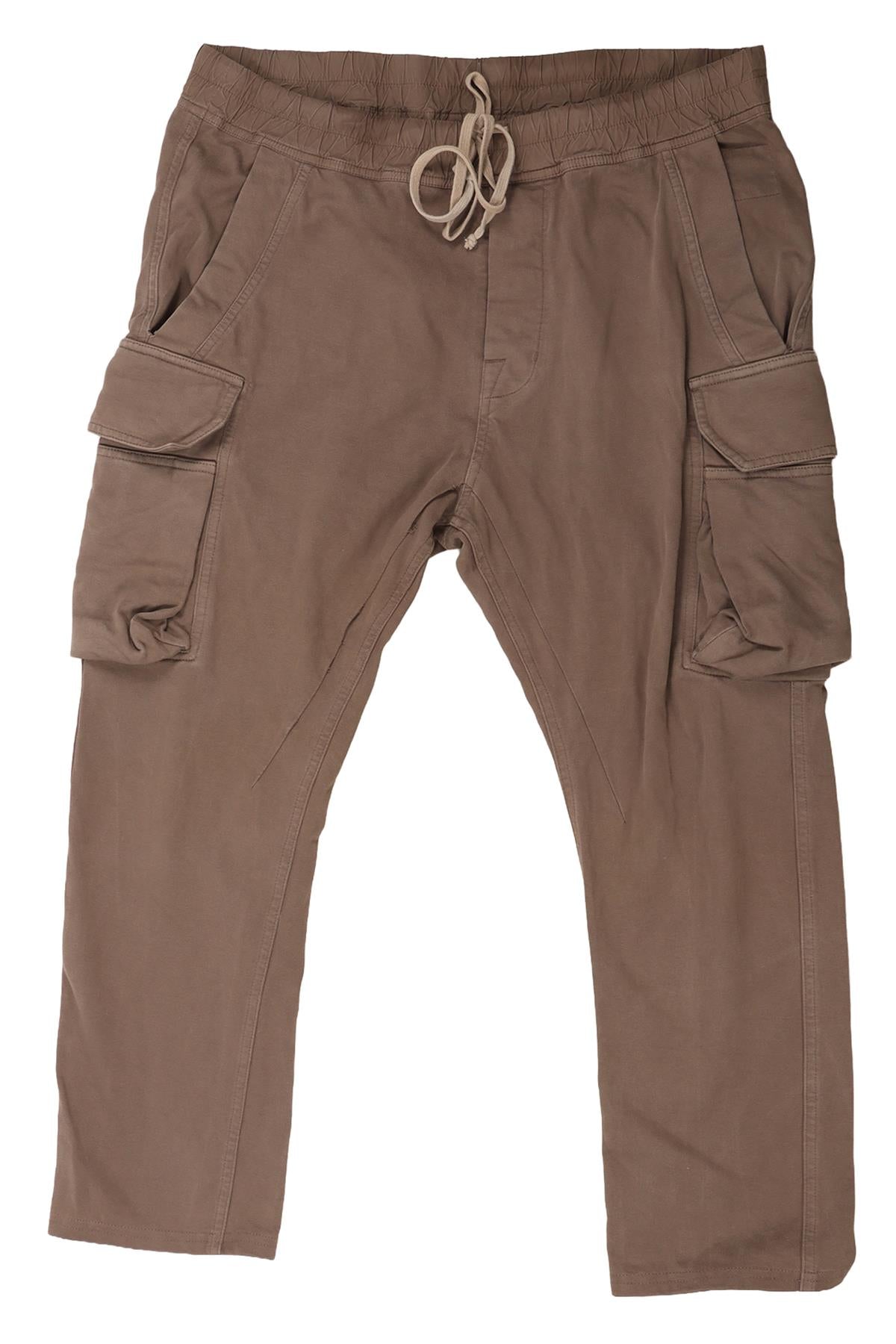 DRKSHDW BY RICK OWENS TAUPE MEN'S COTTON TAPERED PANTS XLARGE