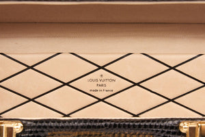 LOUIS VUITTON BLACK 2016 PETITE MALLE LEATHER CLUTCH