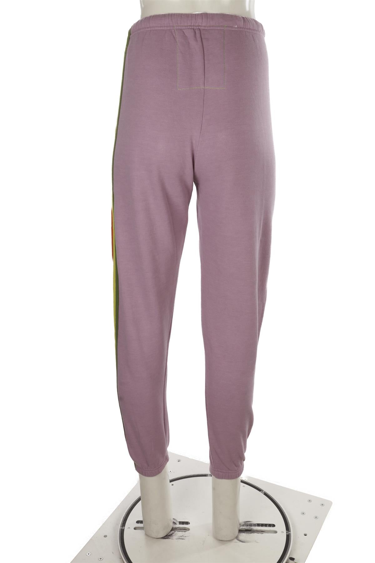 AVIATOR NATION PINK COTTON TRACK PANTS XSMALL