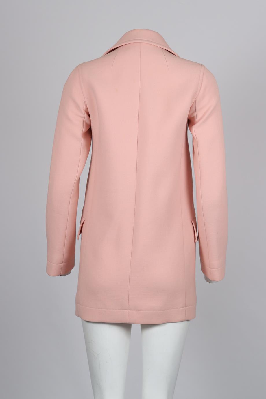 CHRISTIAN DIOR DOUBLE BREASTED WOOL JACKET FR 36 UK 8