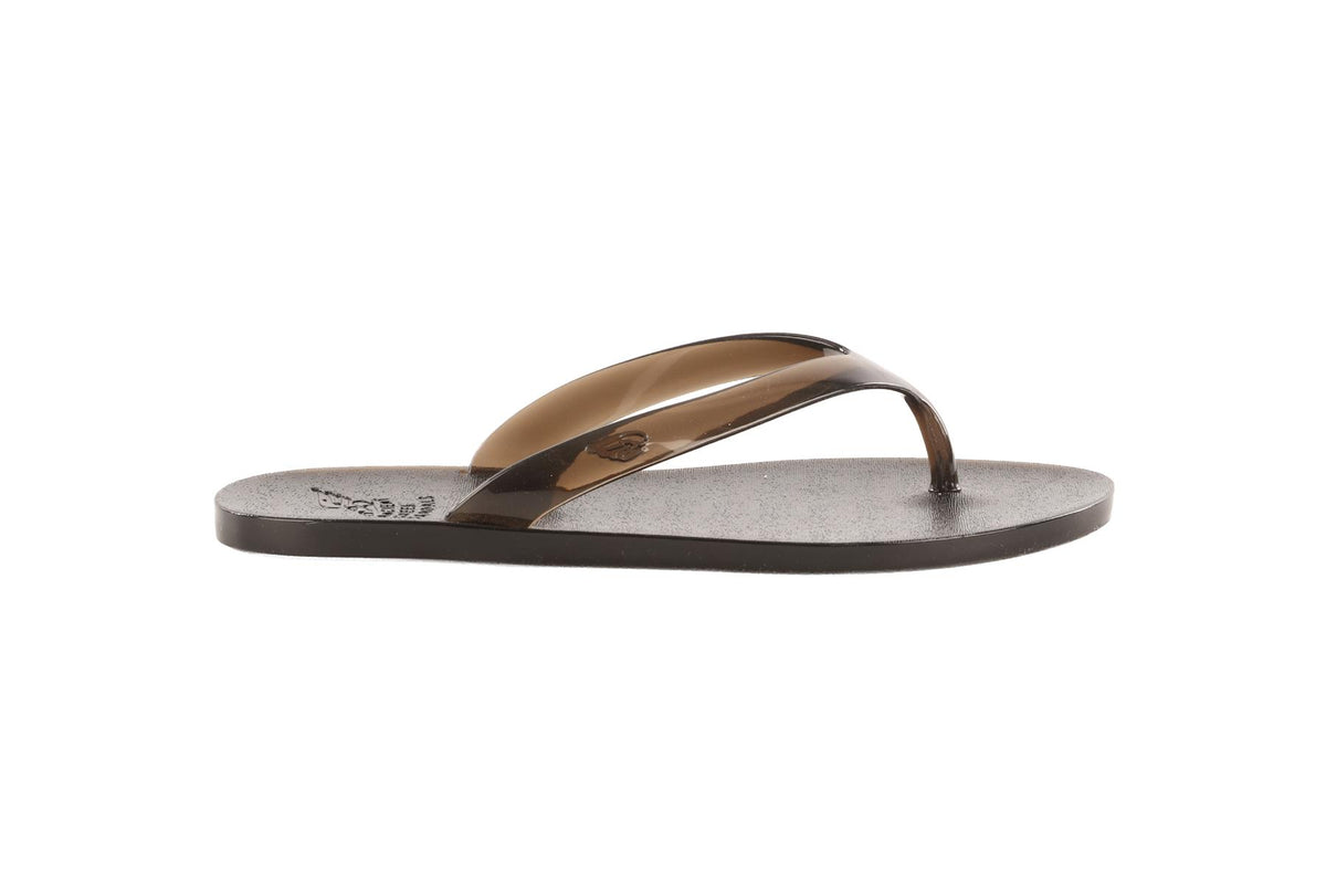 ANCIENT GREEK SANDALS BLACK RUBBER FLIP FLOPS EU 36 UK 3 US 6