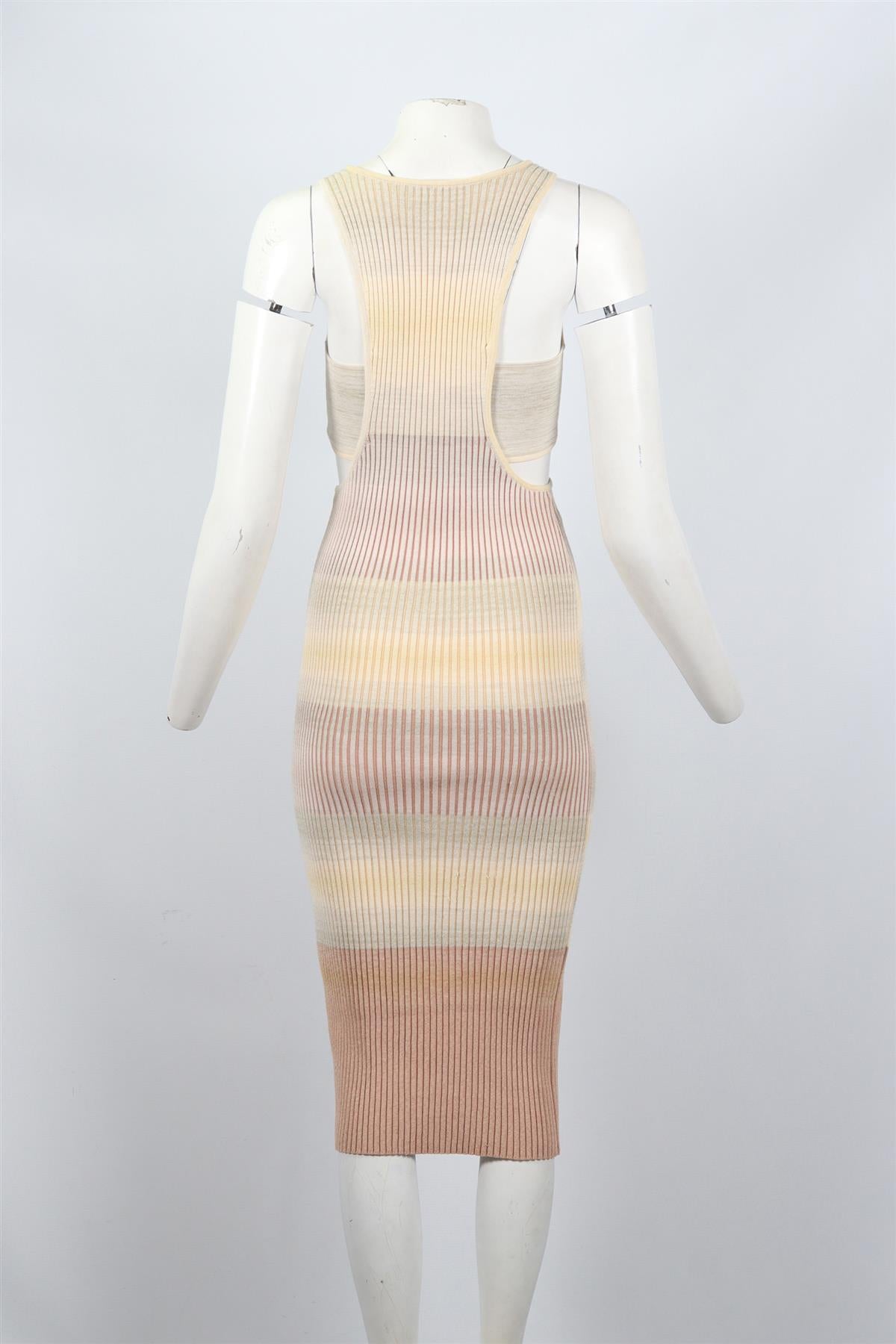 JONATHAN SIMKHAI COTTON BLEND MIDI DRESS SMALL