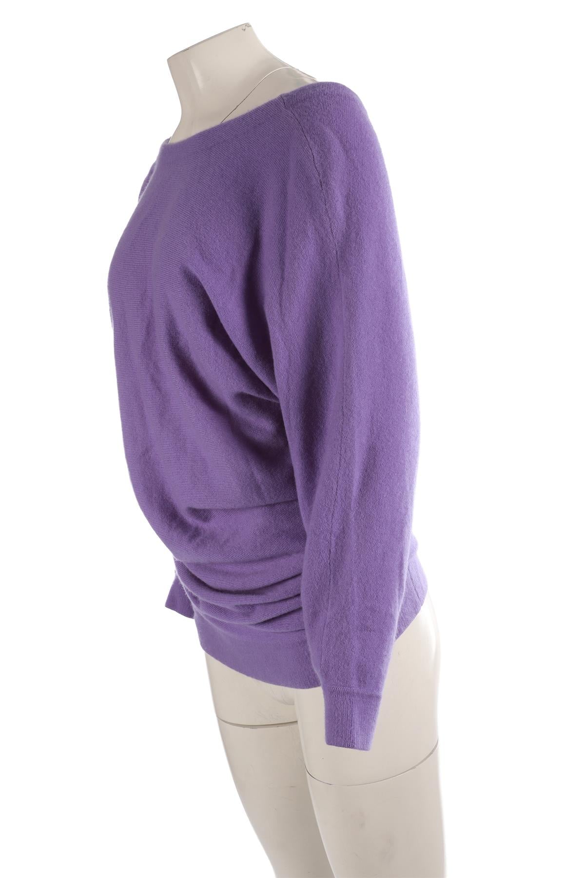 BALENCIAGA PURPLE CASHMERE MINI DRESS FR 34 UK 6