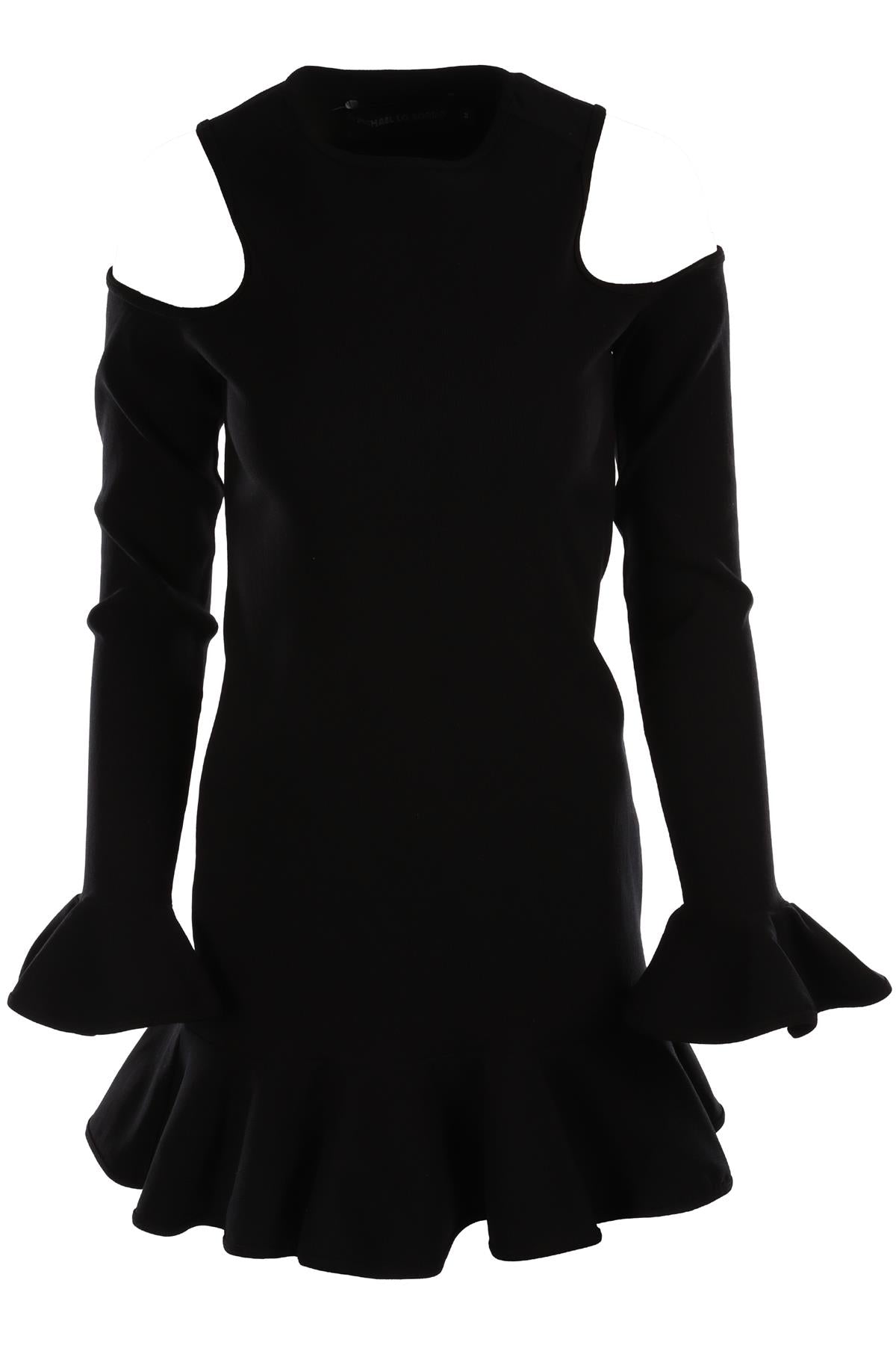 MICHAEL LO SORDO BLACK SPANDEX MIDI DRESS AU 14 UK 14