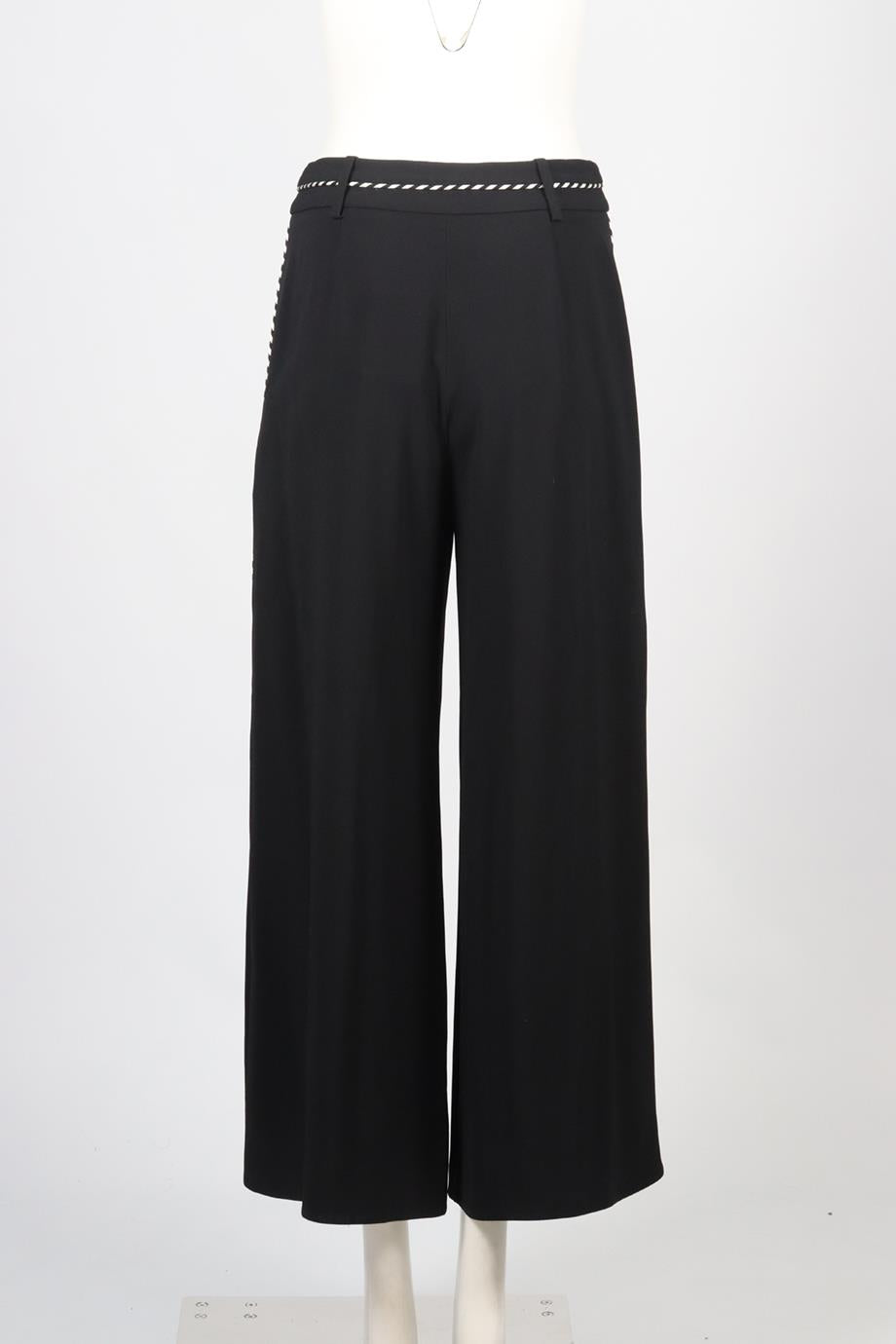 PETER PILOTTO CREPE WIDE LEG PANTS UK 10