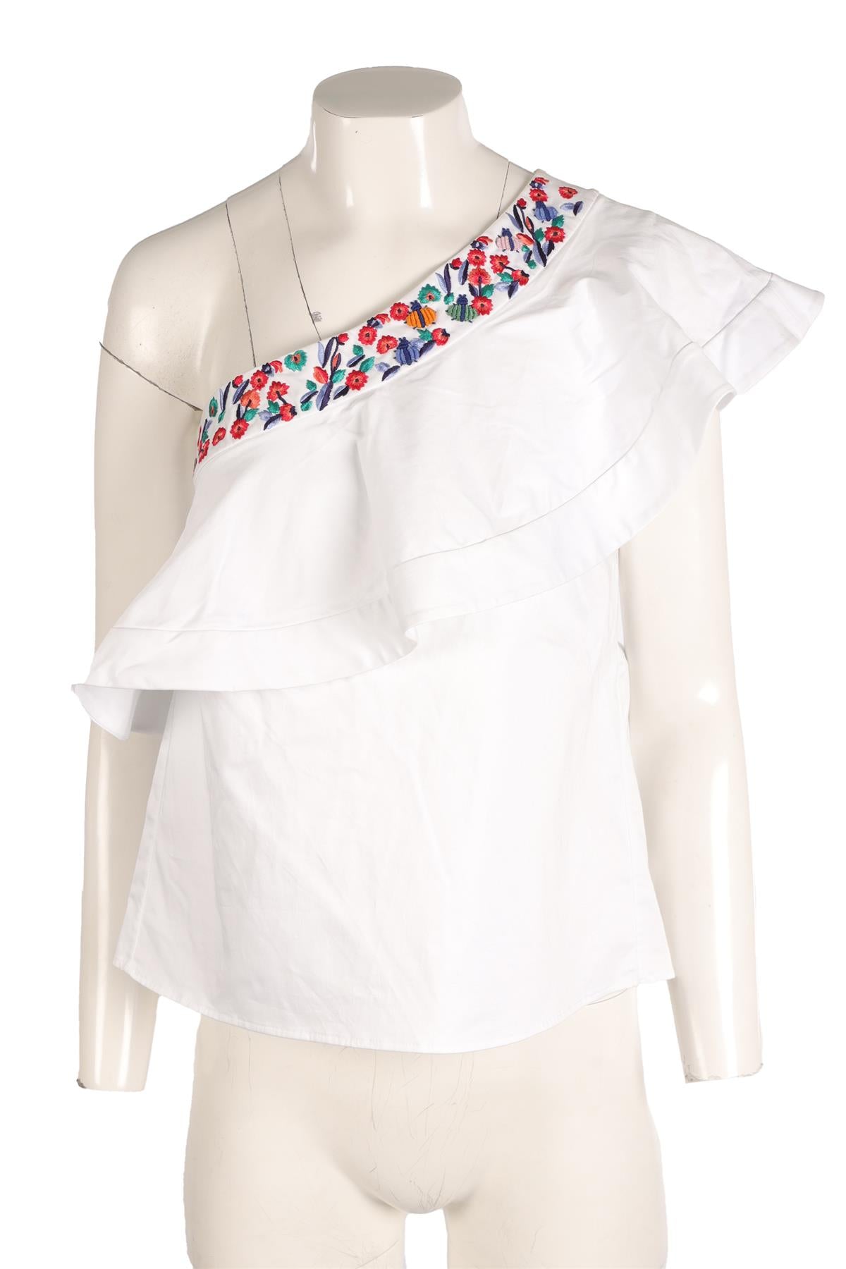 SALONI WHITE COTTON TOP US 2 UK 6