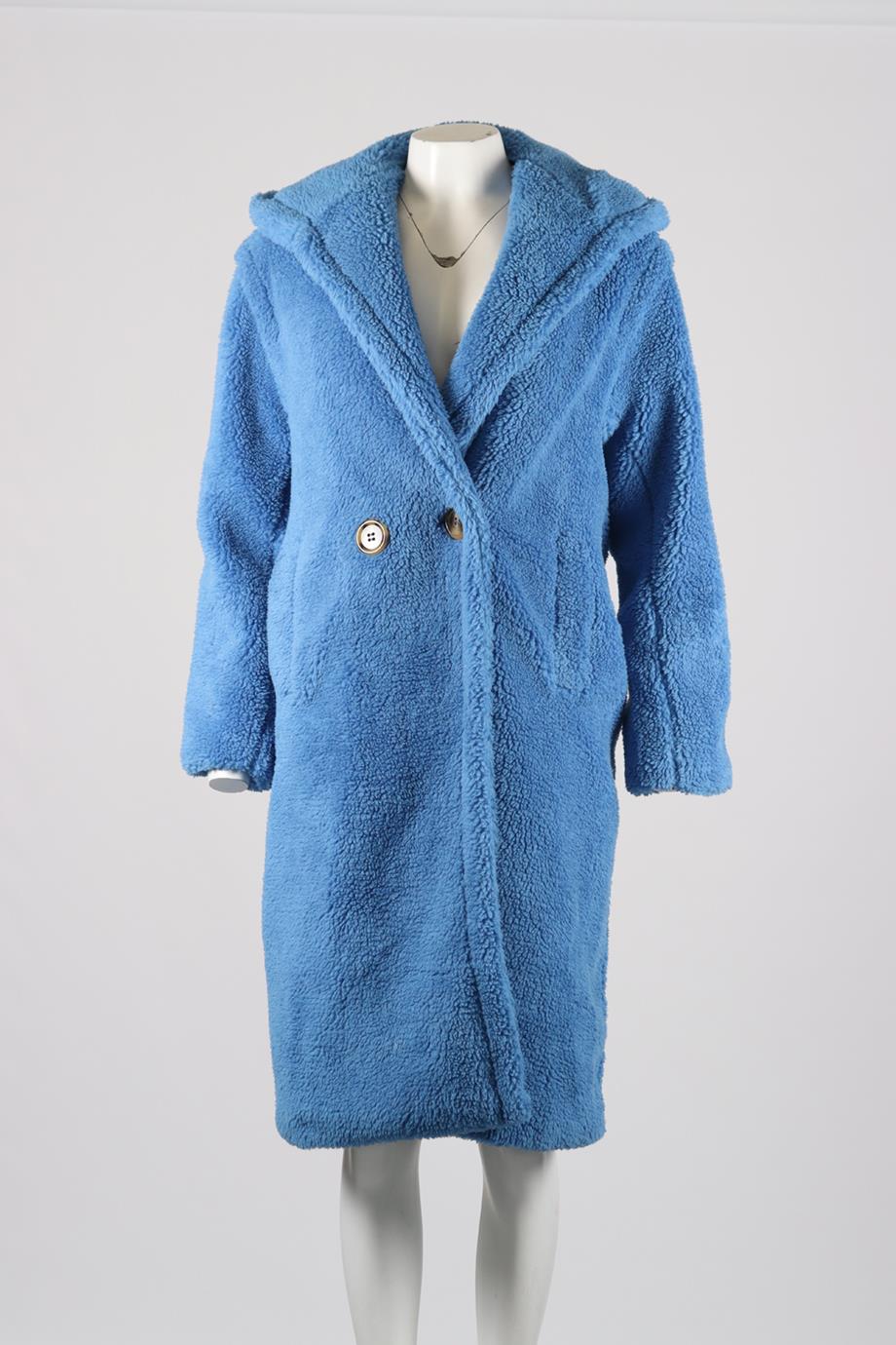 APPARIS HOODED FAUX SHEARLING COAT XSMALL