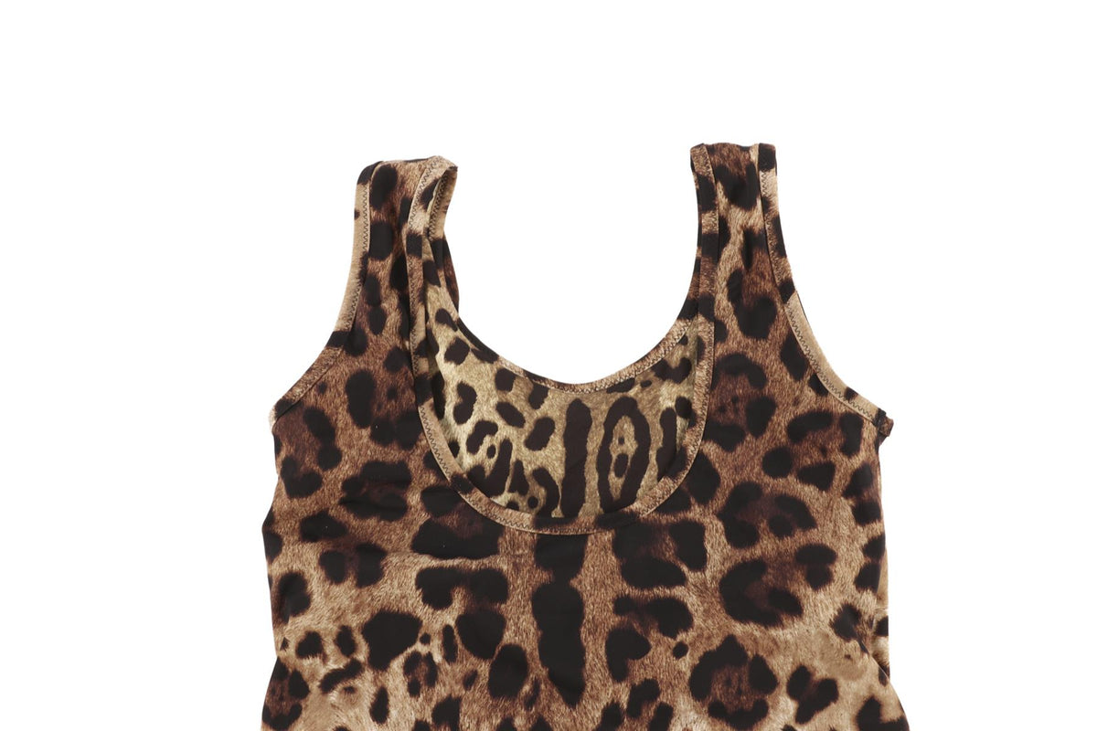 DOLCE & GABBANA BROWN KIDS GIRLS SWIMSUIT 8 YEARS