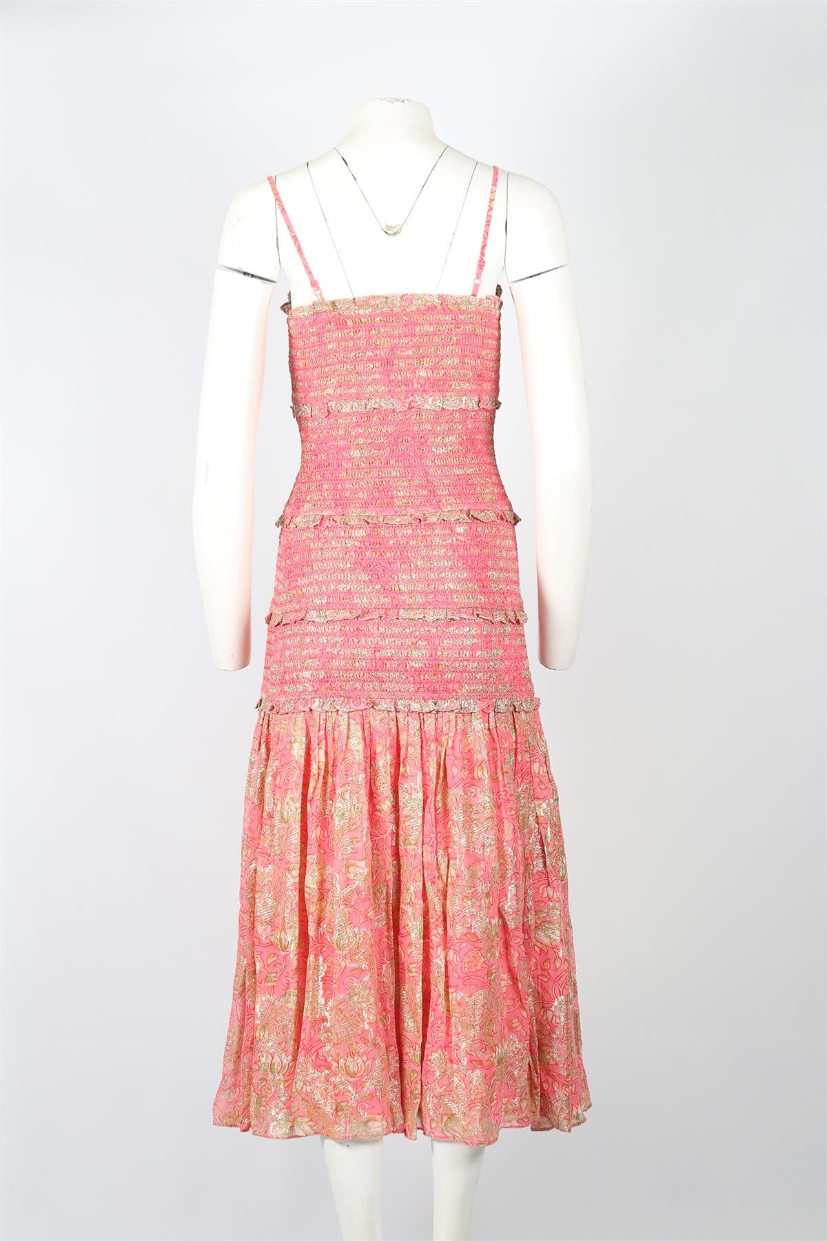 HEMANT & NANDITA CREPE MIDI DRESS SMALL