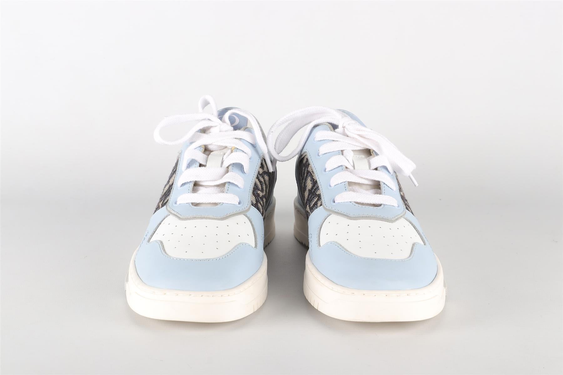 CHRISTIAN DIOR BLUE KIDS BOYS B27 UPTOWN SNEAKERS EU 35 UK 2.5 US 3.5