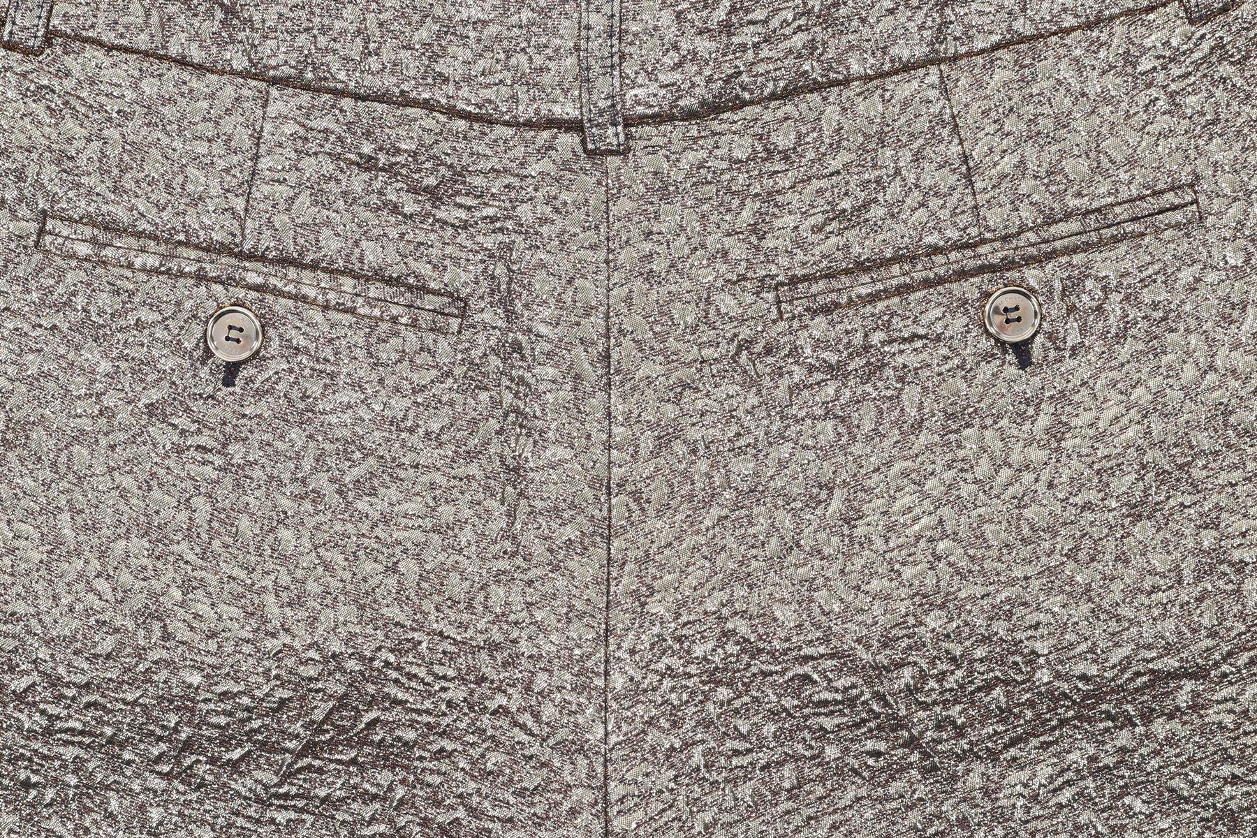 MICHAEL KORS GOLD JACQUARD SHORTS US 4 UK 8