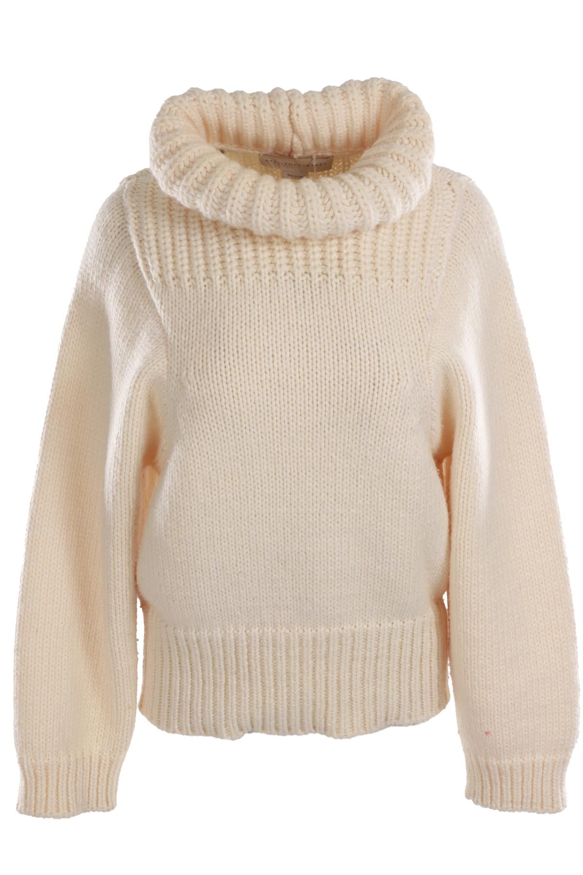 STELLA MCCARTNEY CREAM KNIT SWEATER SMALL