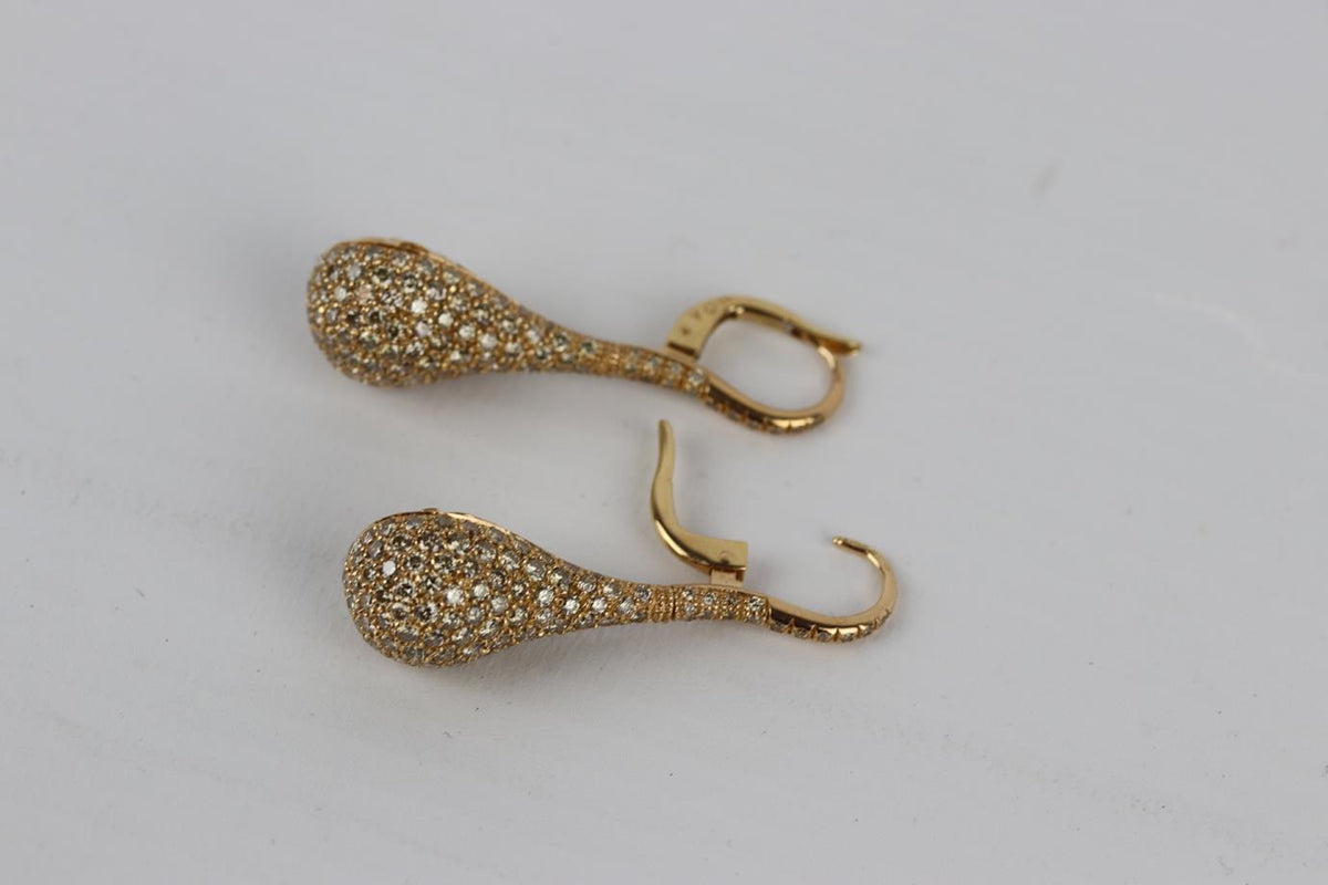 NOA FINE JEWELLERY OCTOPUSSY 18K ROSE GOLD AND DIAMOND EARRINGS