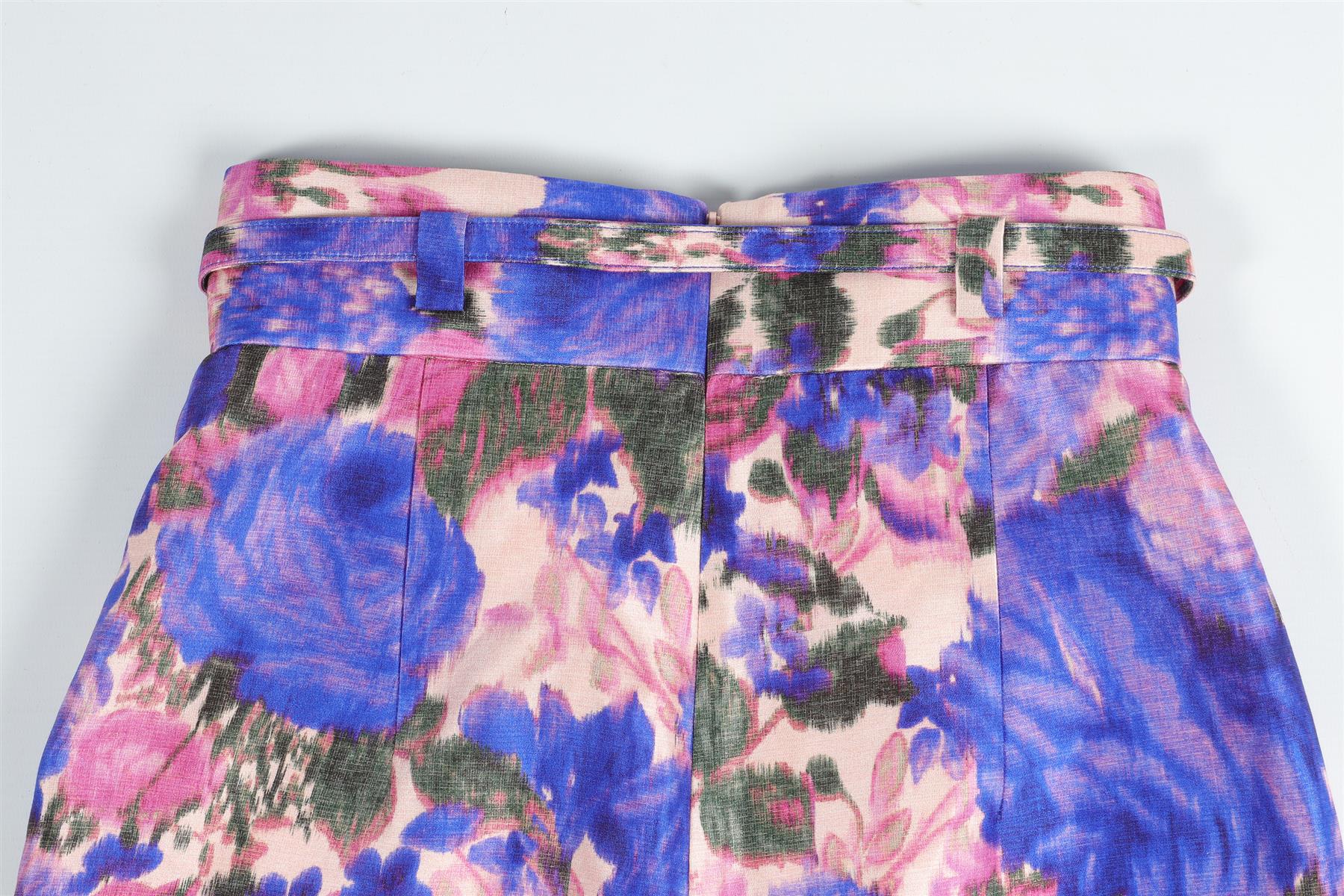 ZIMMERMANN PURPLE SILK CULOTTES UK 6