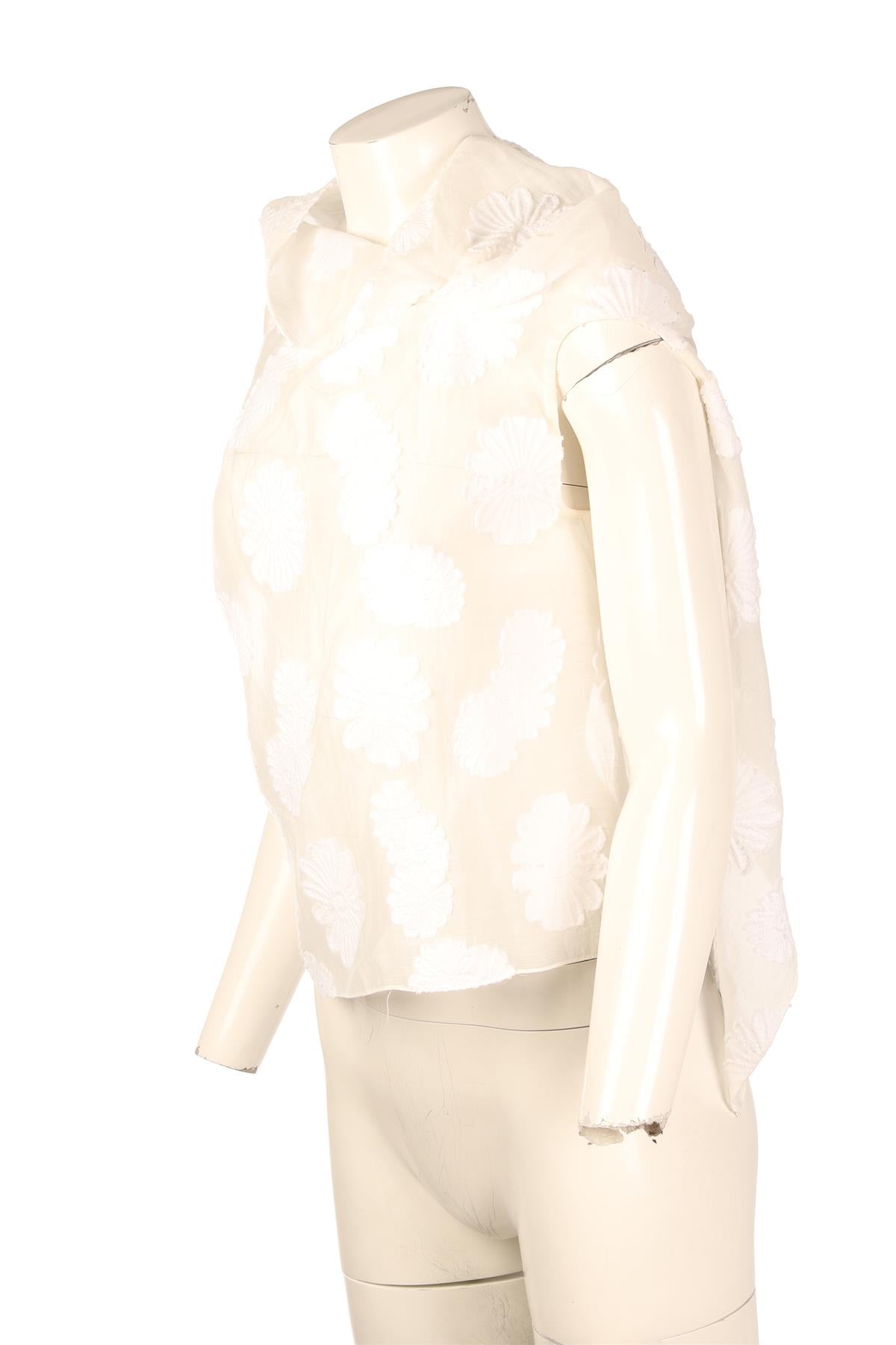 ROLAND MOURET WHITE COTTON TOP UK 8