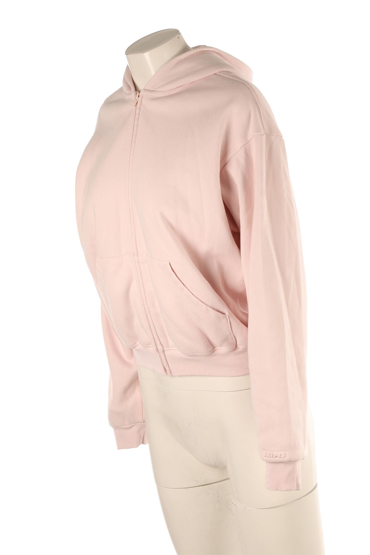 SKIMS PINK COTTON HOODIE SMALL