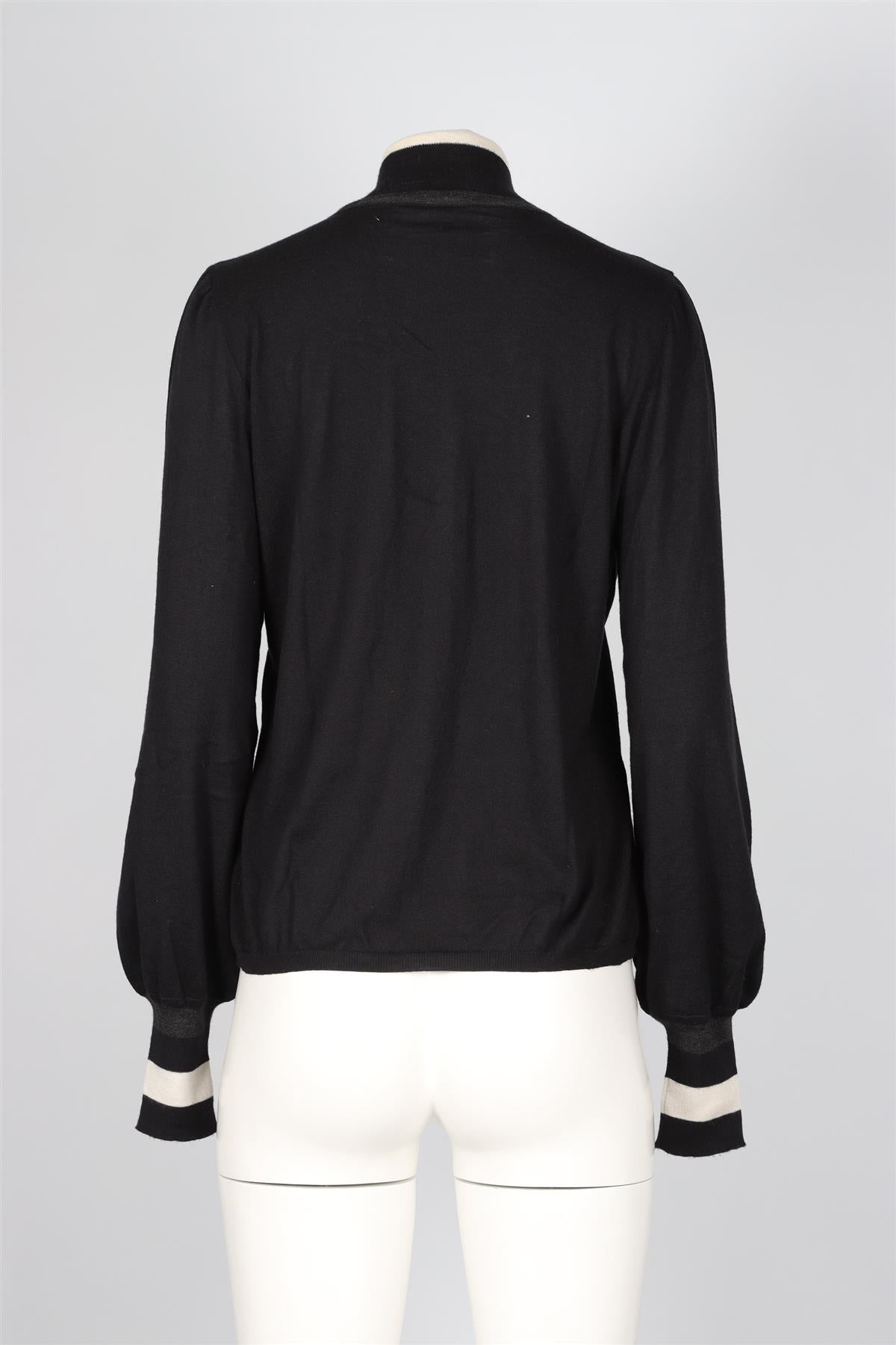 CHANEL BLACK 2006 CASHMERE BLEND SWEATER FR 44 UK 16