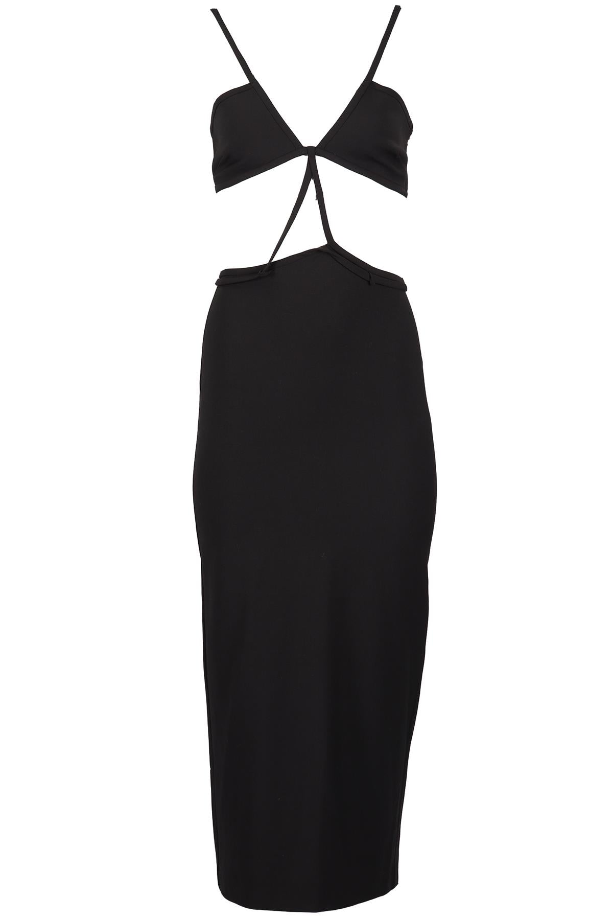 CHRISTOPHER ESBER WOOL BLEND MAXI DRESS UK 8