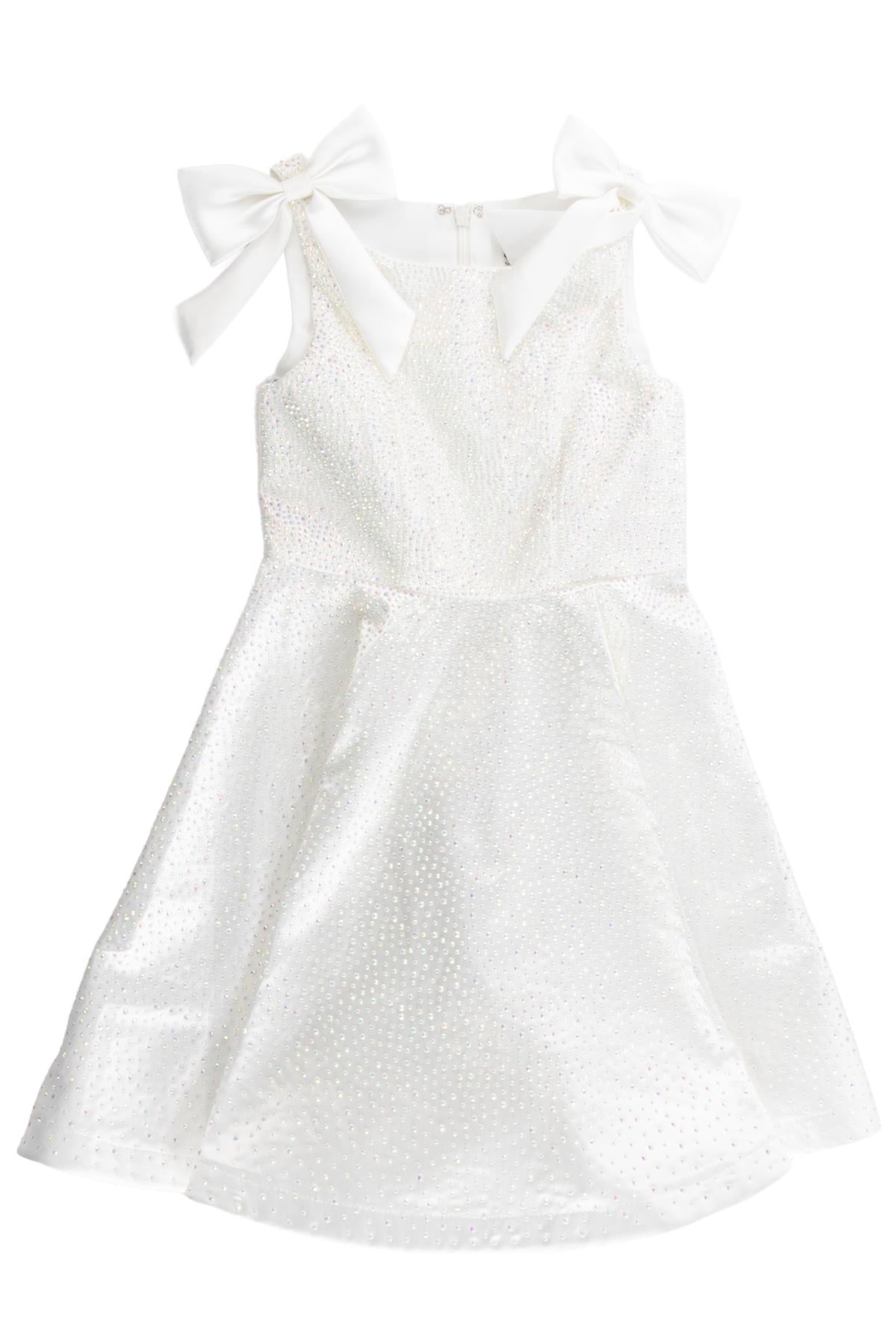 SHERRI HILL KIDS GIRLS WHITE DRESS 6 YEARS