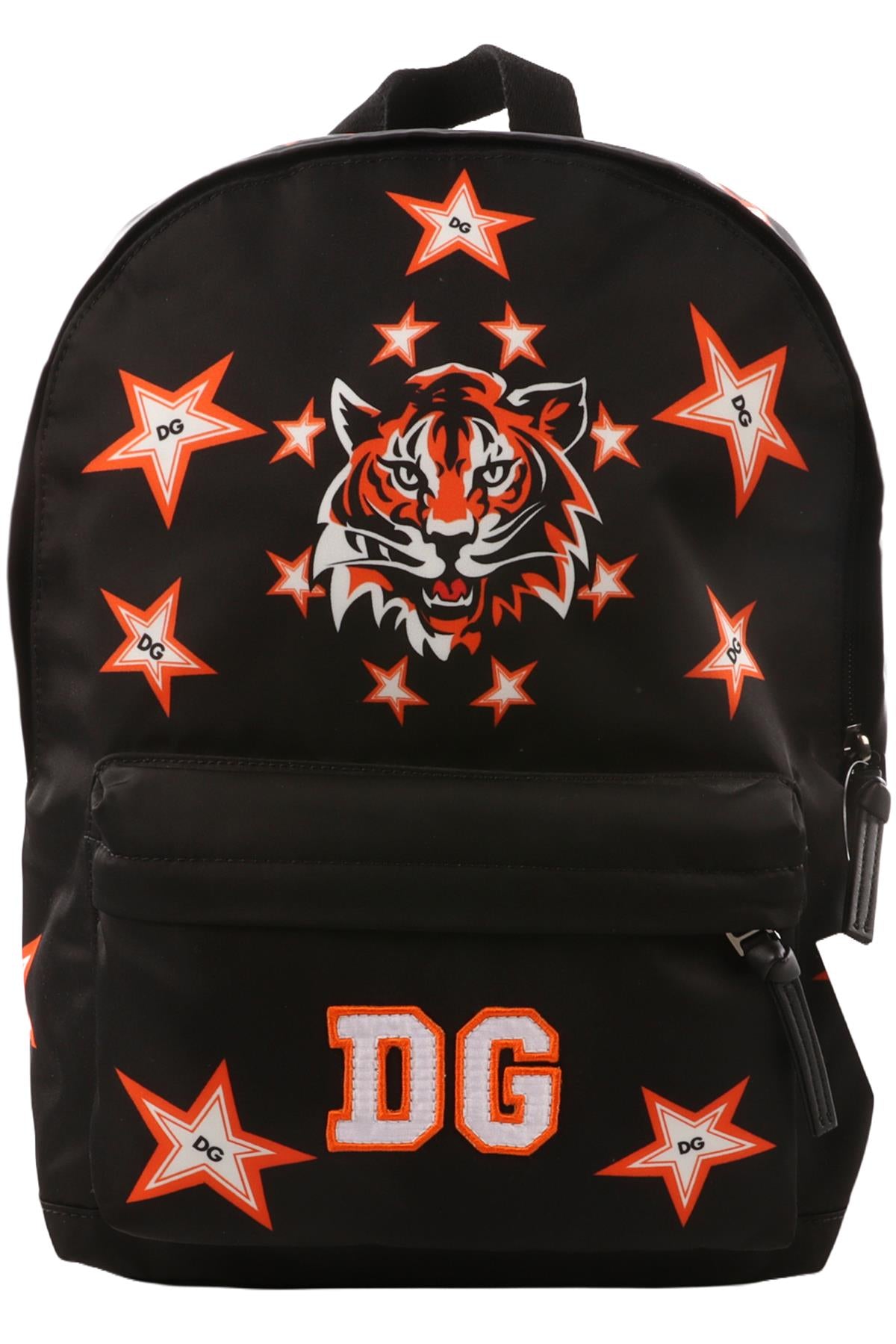 DOLCE & GABBANA BLACK KIDS BOYS BACKPACK