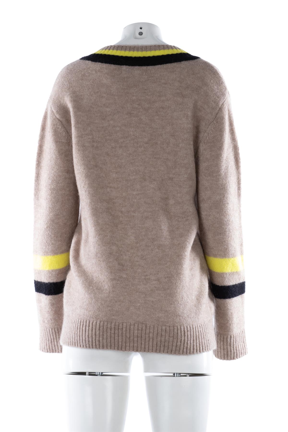 M&S X BELLA FREUD BEIGE WOOL SWEATER SMALL