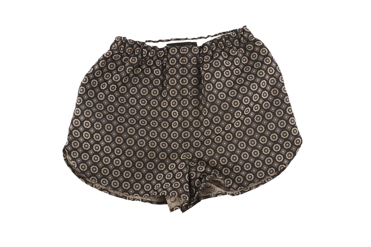 ETRO GREY JACQUARD SHORTS IT 38 UK 6
