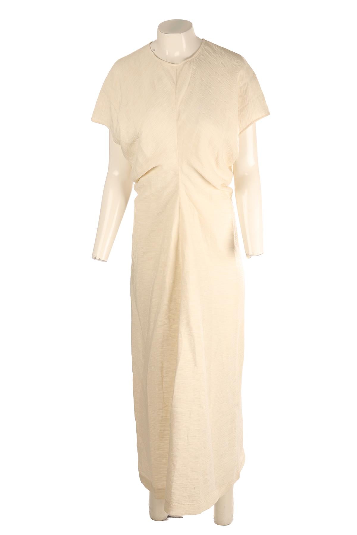 TOTEME CREAM CREPE MAXI DRESS EU 40 UK 10