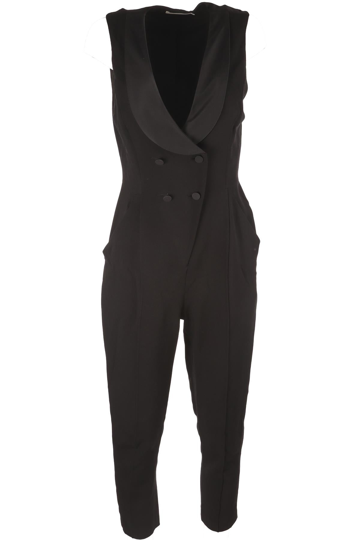 BLACK CREPE JUMPSUIT