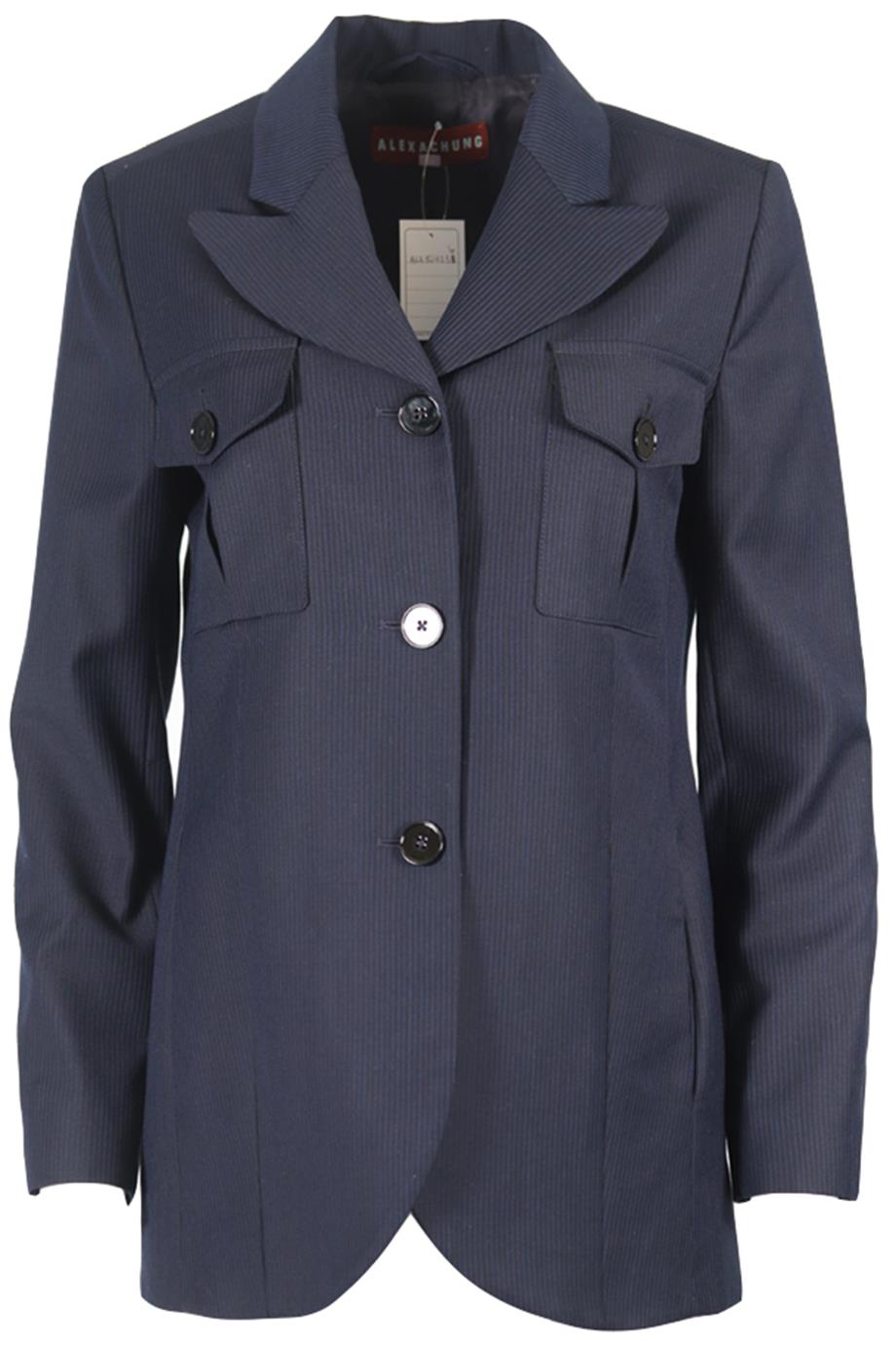 ALEXA CHUNG STRIPED WOOL BAZER UK 10