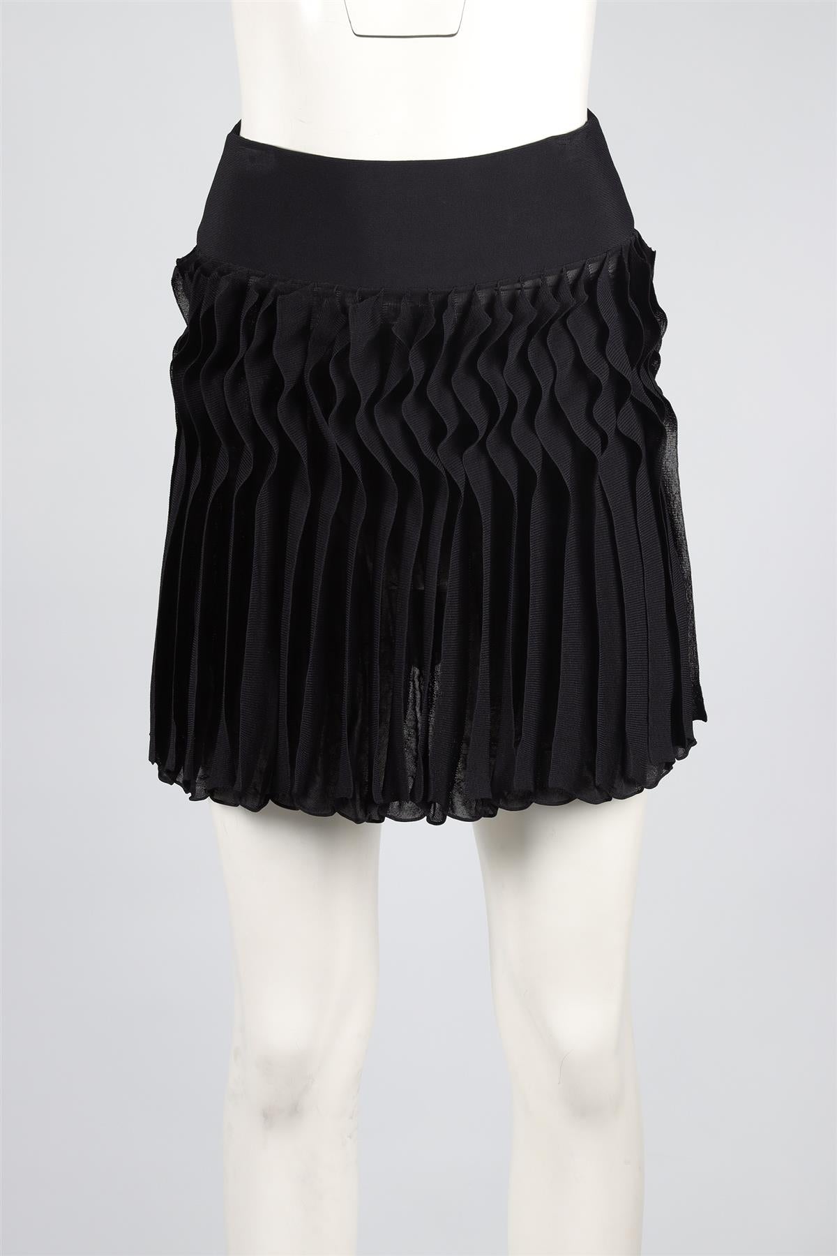 ANTONIO BERARDI BLACK JERSEY MINI SKIRT IT 40 UK 8