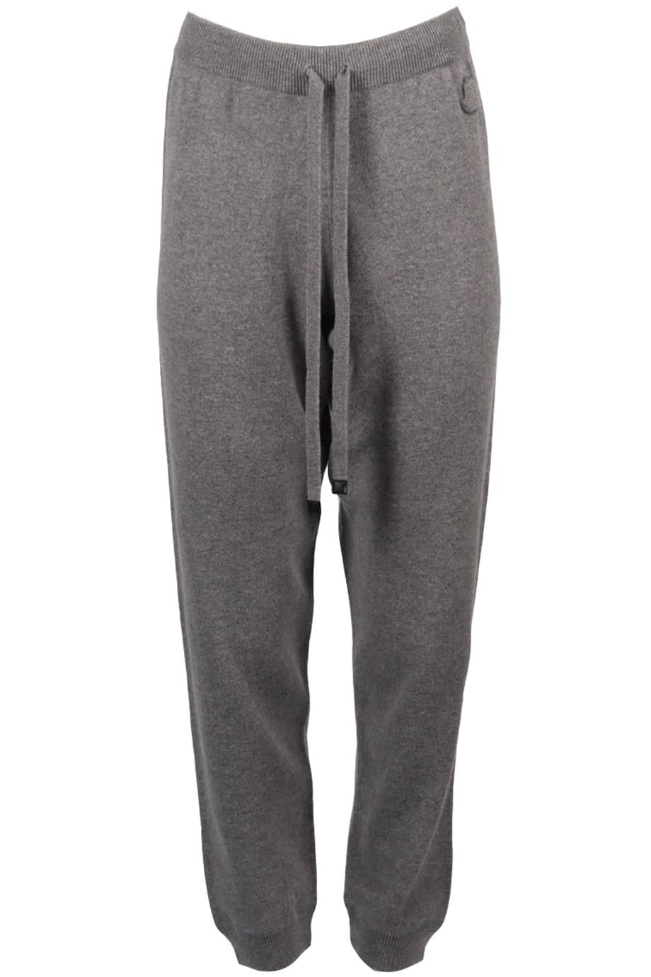 MONCLER WOOL AND CASHMERE BLEND TRACK PANTS XSMALL