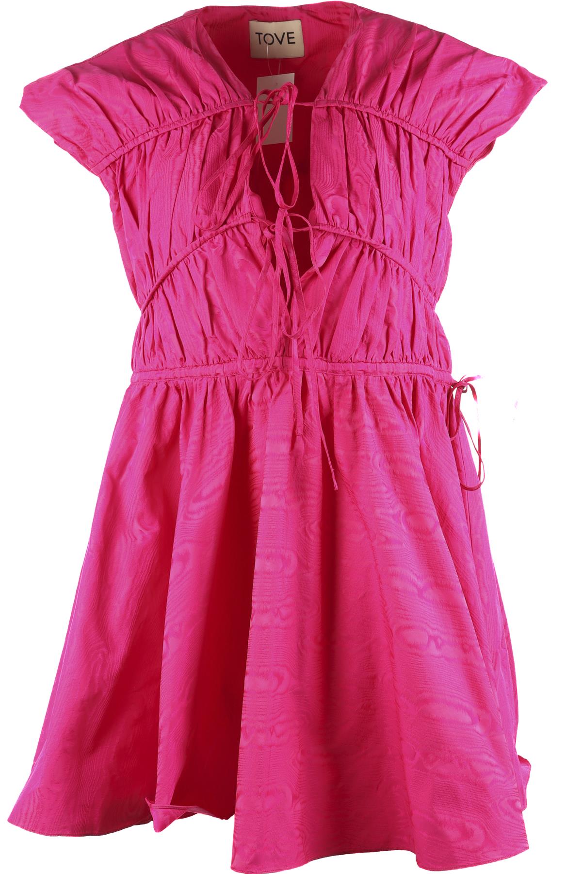 TOVE PINK TAFFETA MINI DRESS FR 36 UK 8